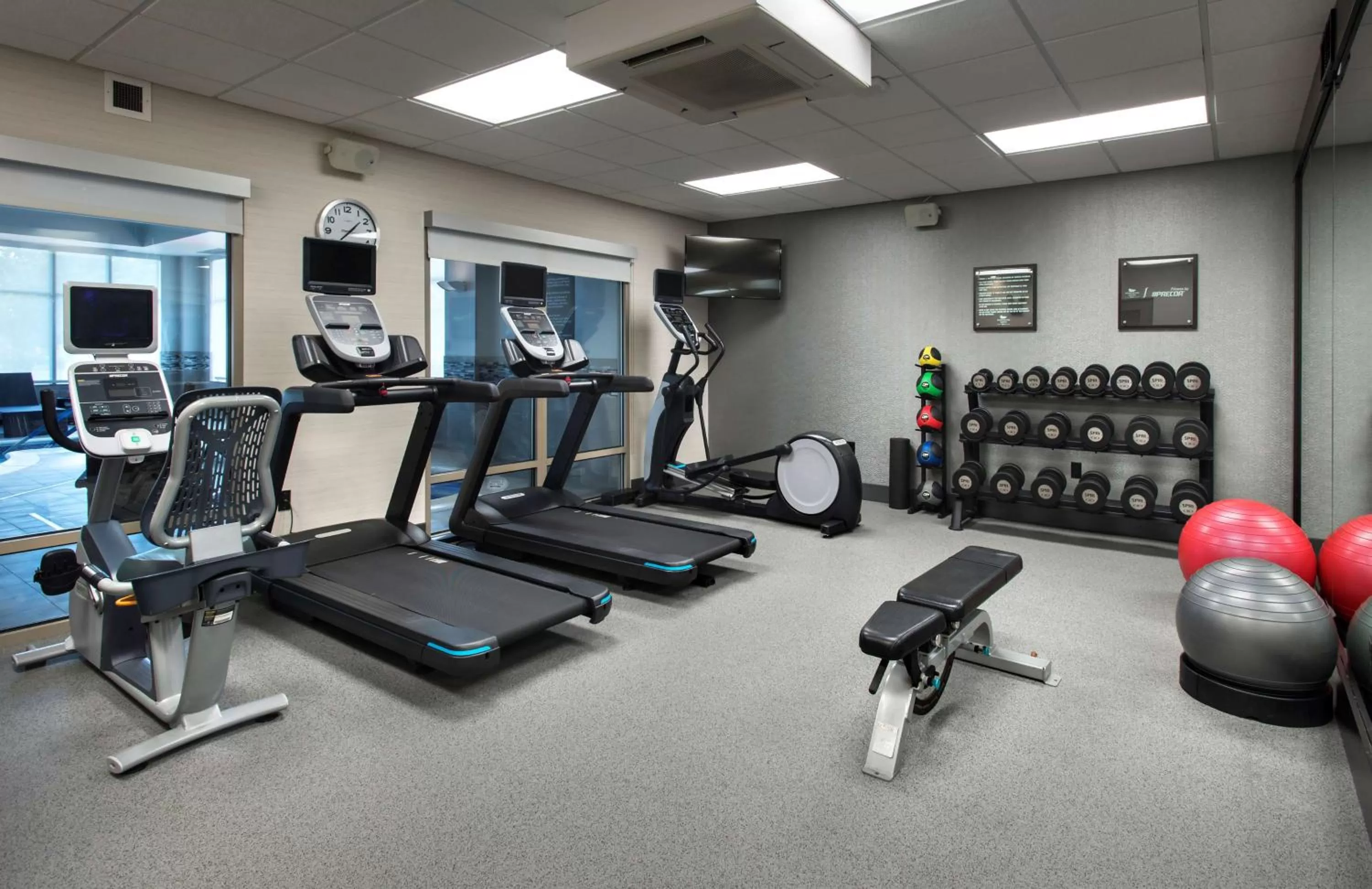 Fitness centre/facilities in Homewood Suites by Hilton Newburgh-Stewart Airport