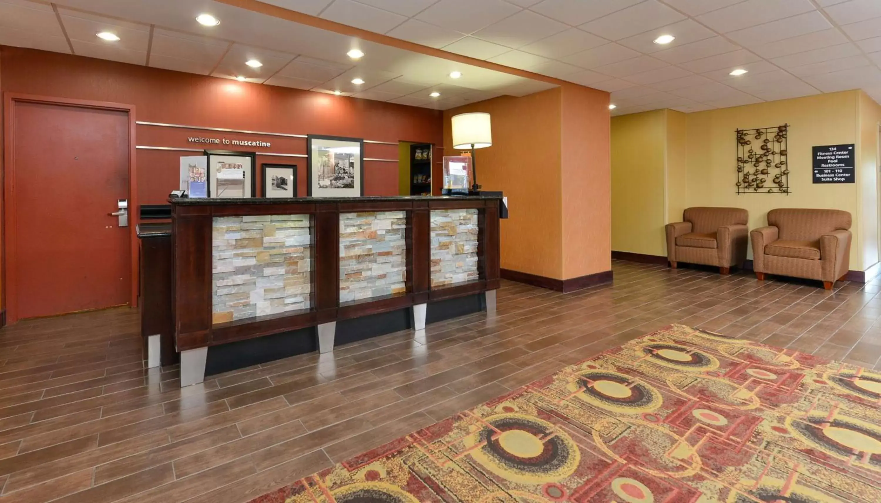 Lobby or reception in Hampton Inn Muscatine Lobby or reception in Hampton Inn Muscatine