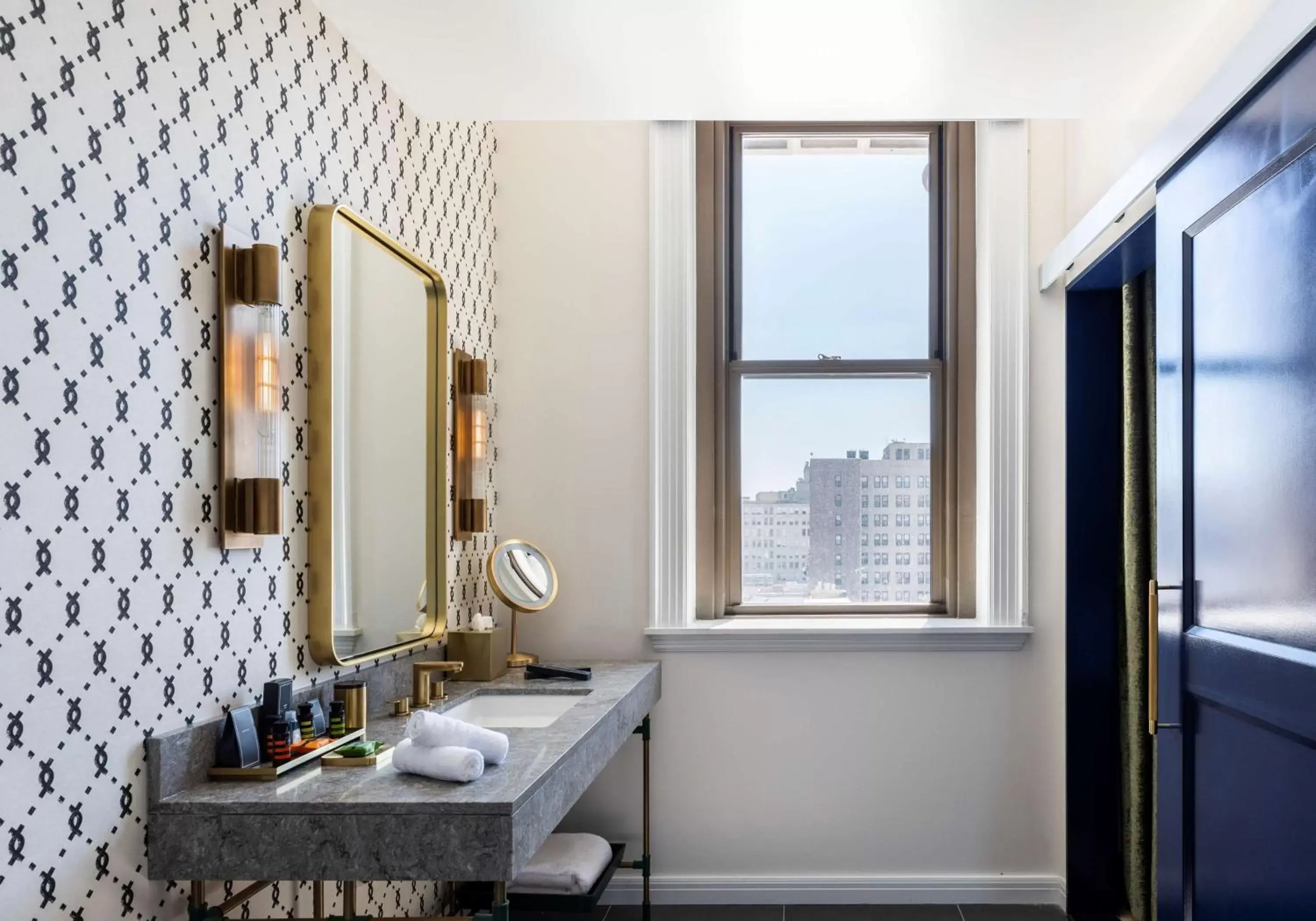 Bathroom in Canopy By Hilton Philadelphia Center City