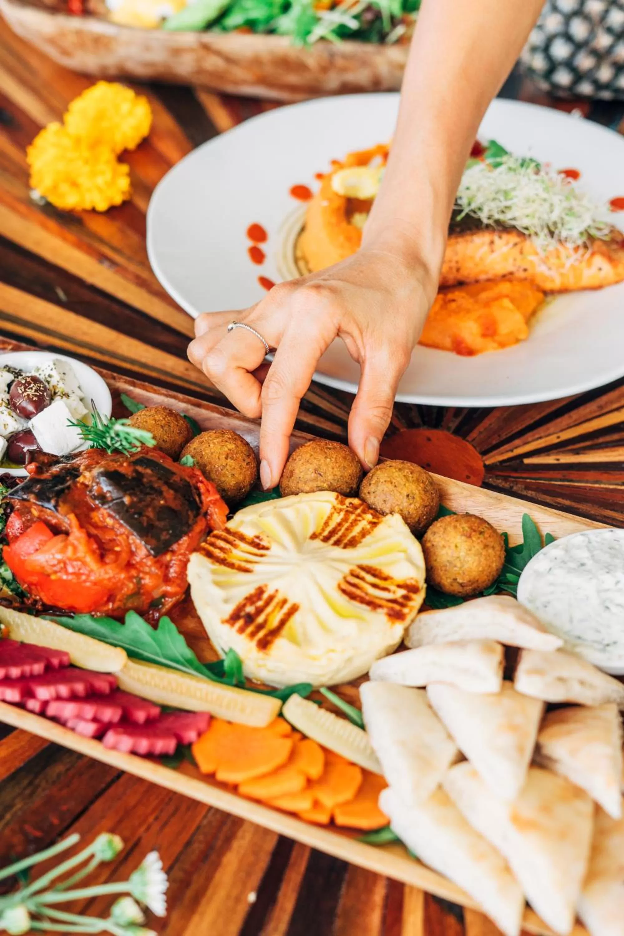 Food close-up in Vikasa Yoga Retreat