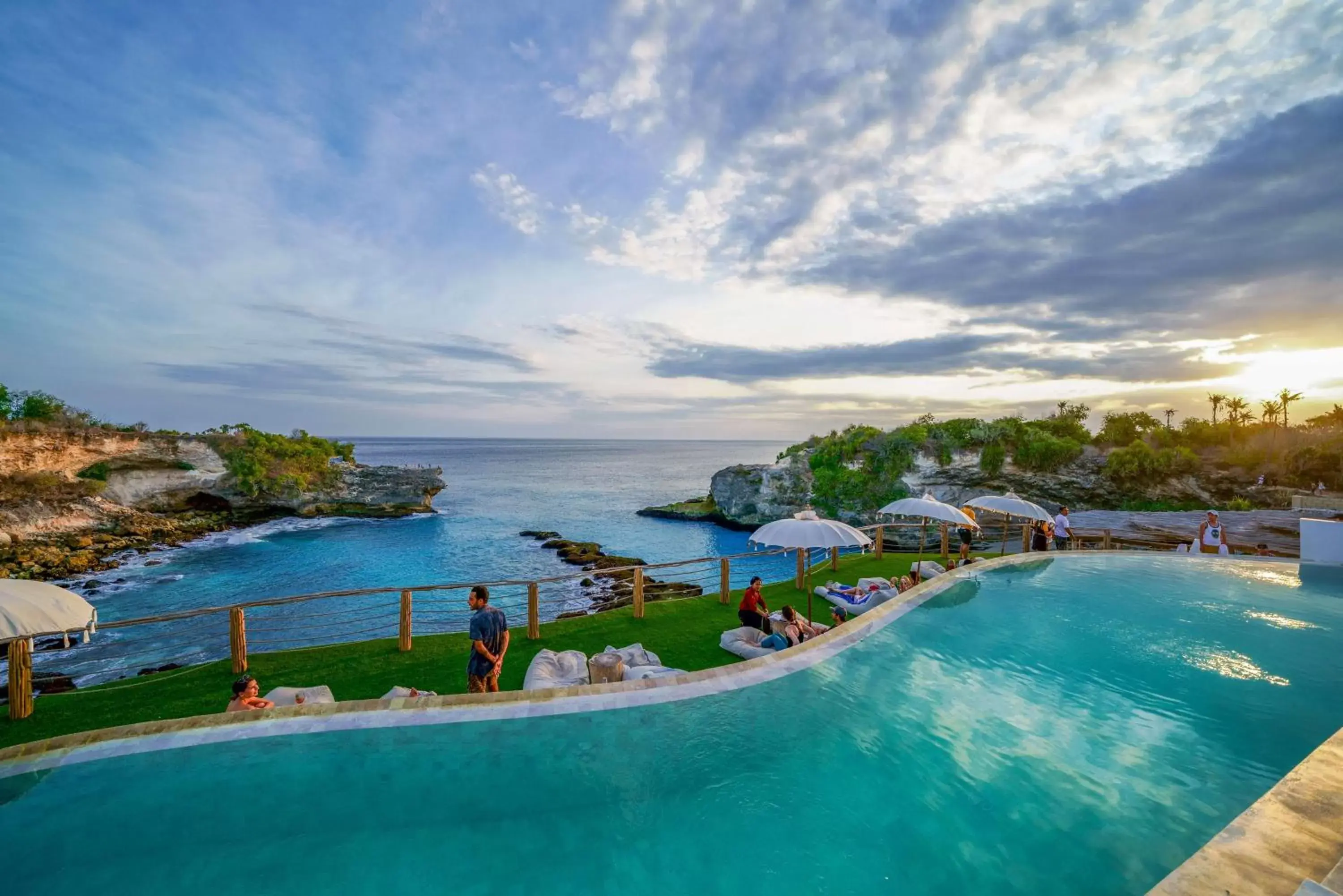 Bird's eye view, Swimming Pool in Blue Lagoon Avia Villas