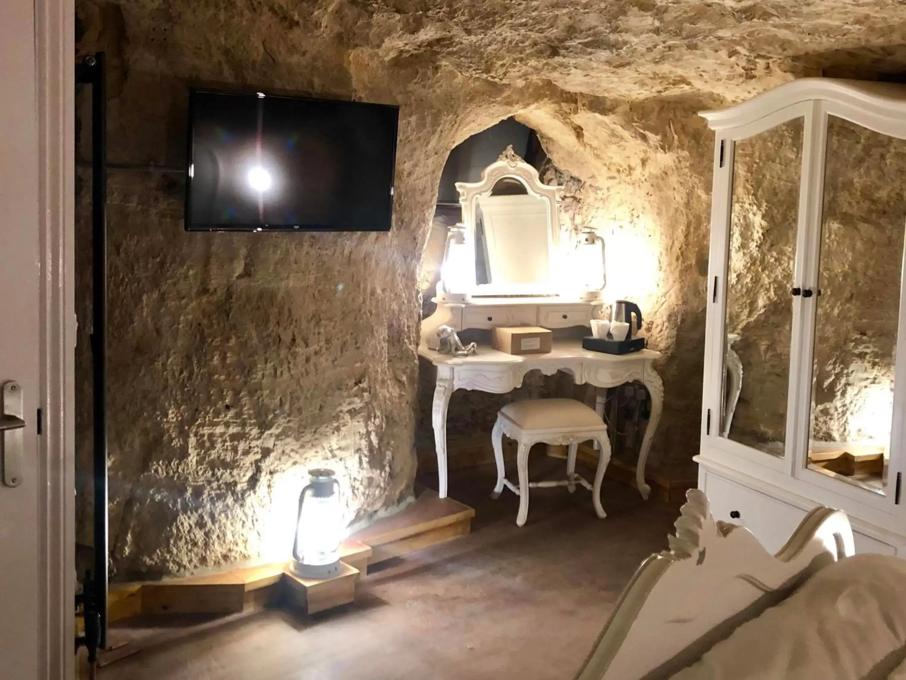 Bedroom, TV/Entertainment Center in The Grotto