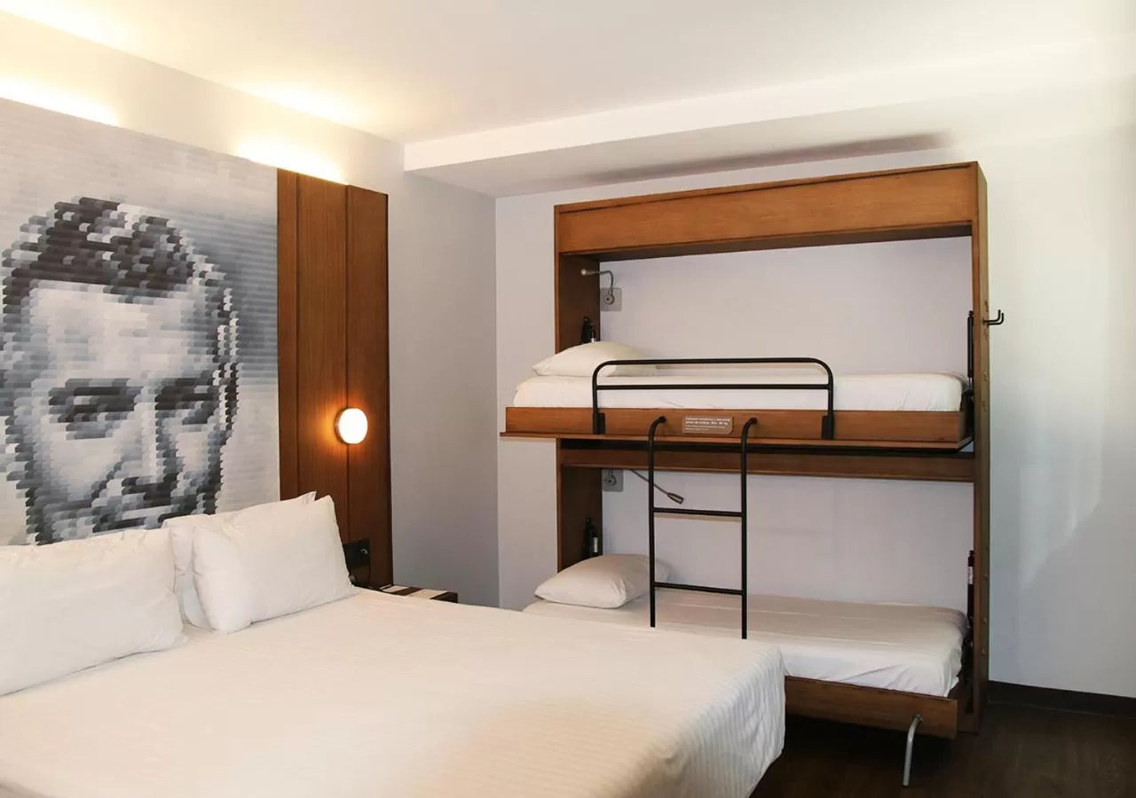 Bed in Ikonik Hotel Puebla