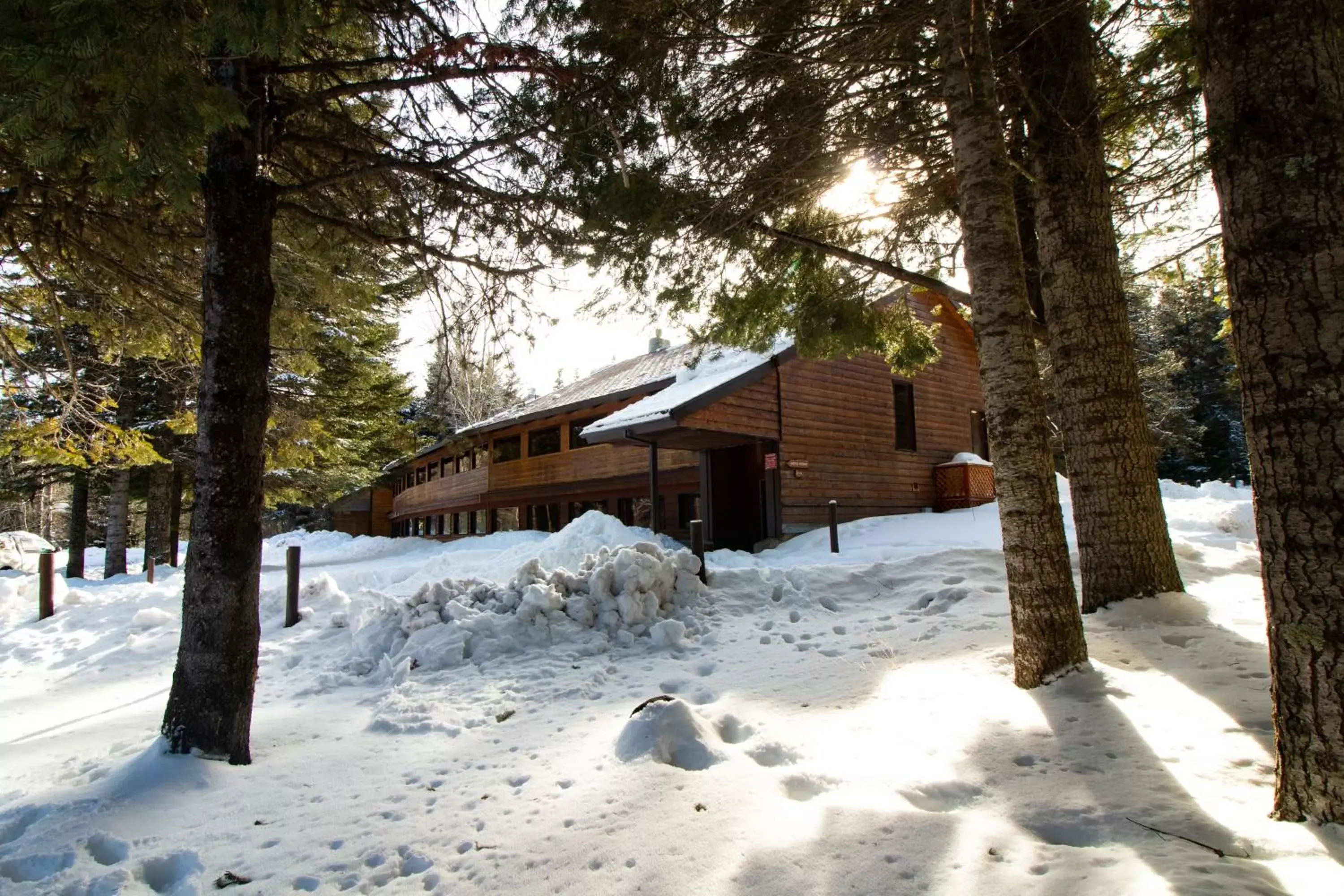 Property building, Winter in Cooper Spur Mountain Resort