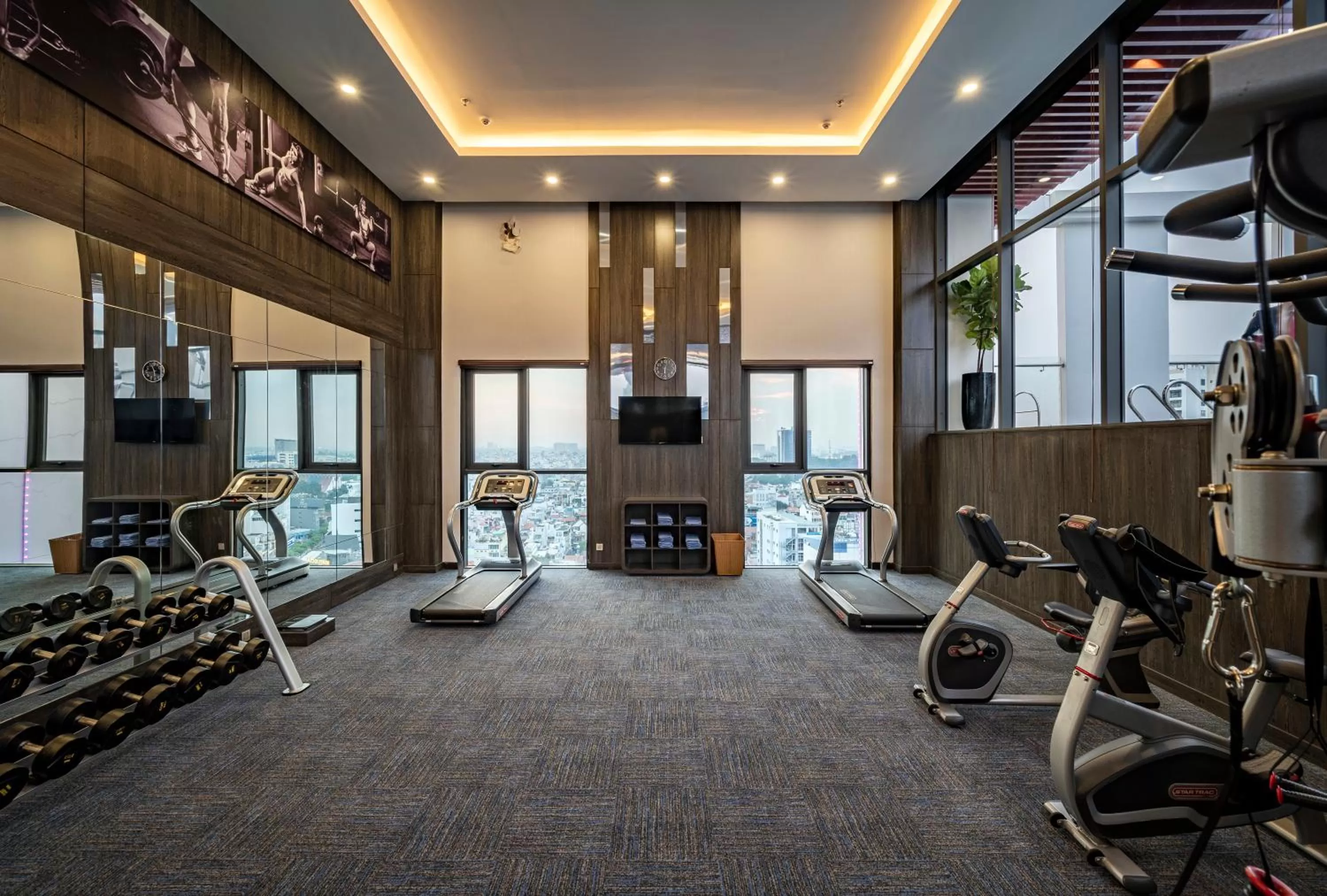 Fitness centre/facilities in Muong Thanh Luxury Saigon Hotel