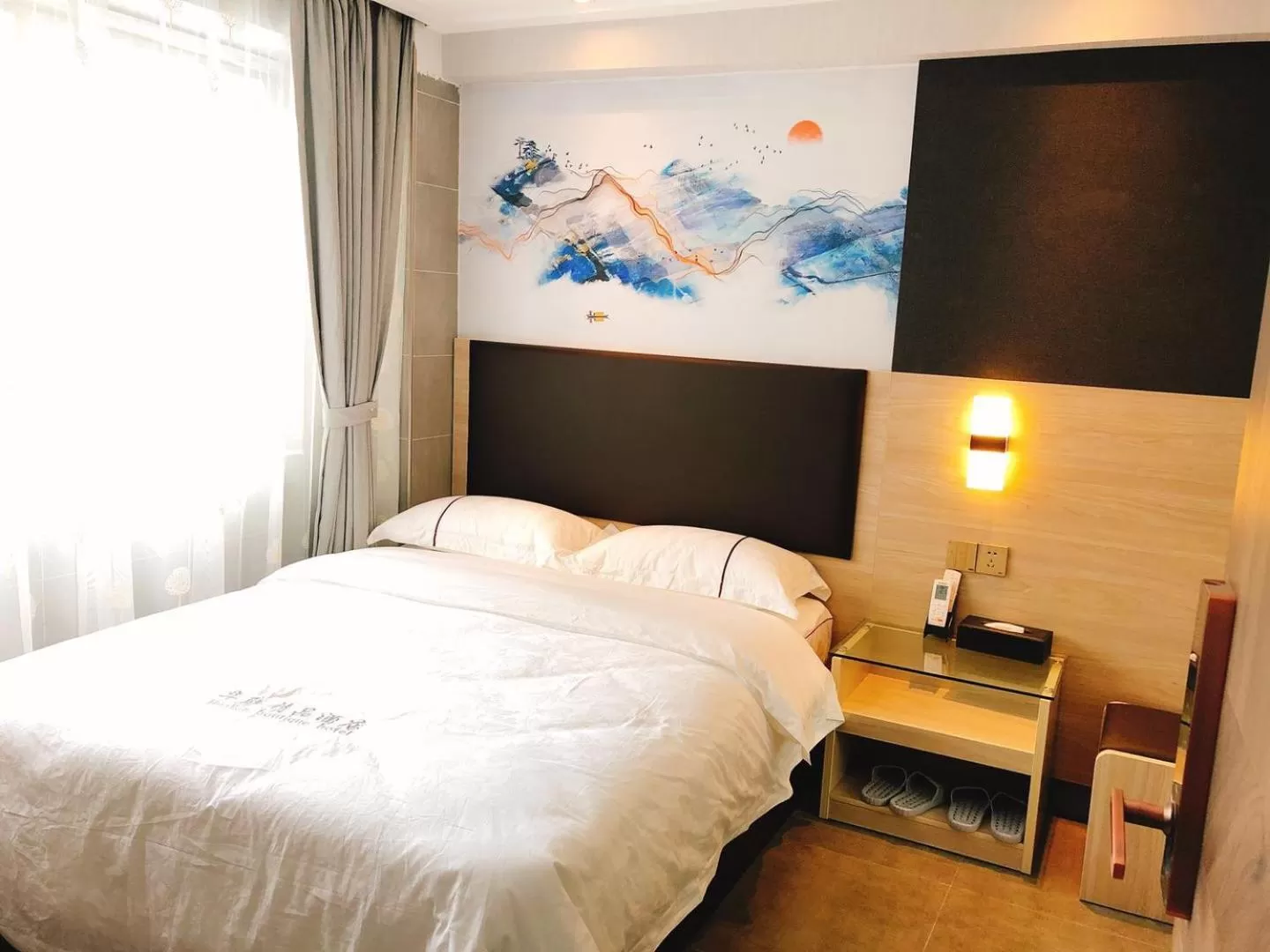 Bed in Shenzhen Hualian Boutique Hotel