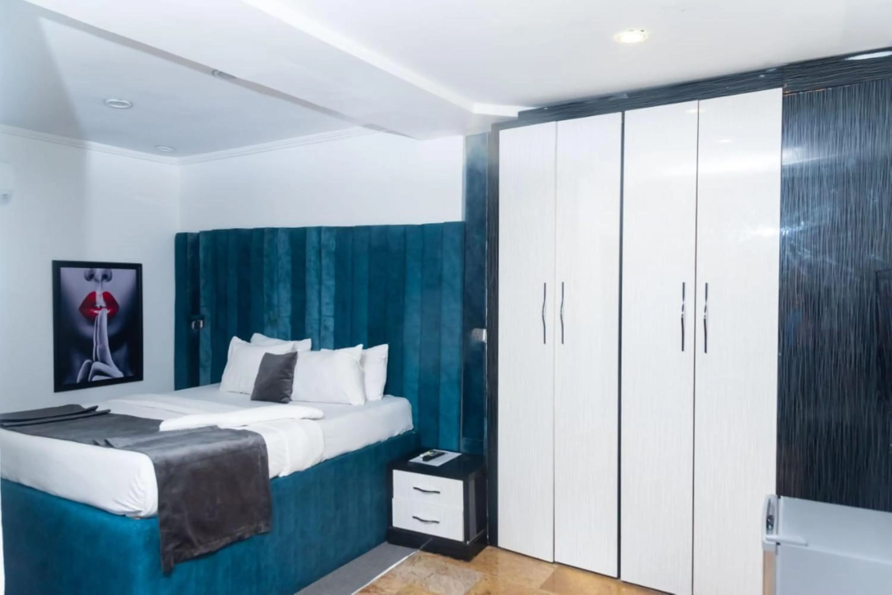 Bedroom, Bed in The Grosvenor Suites Gwarinpa Abuja