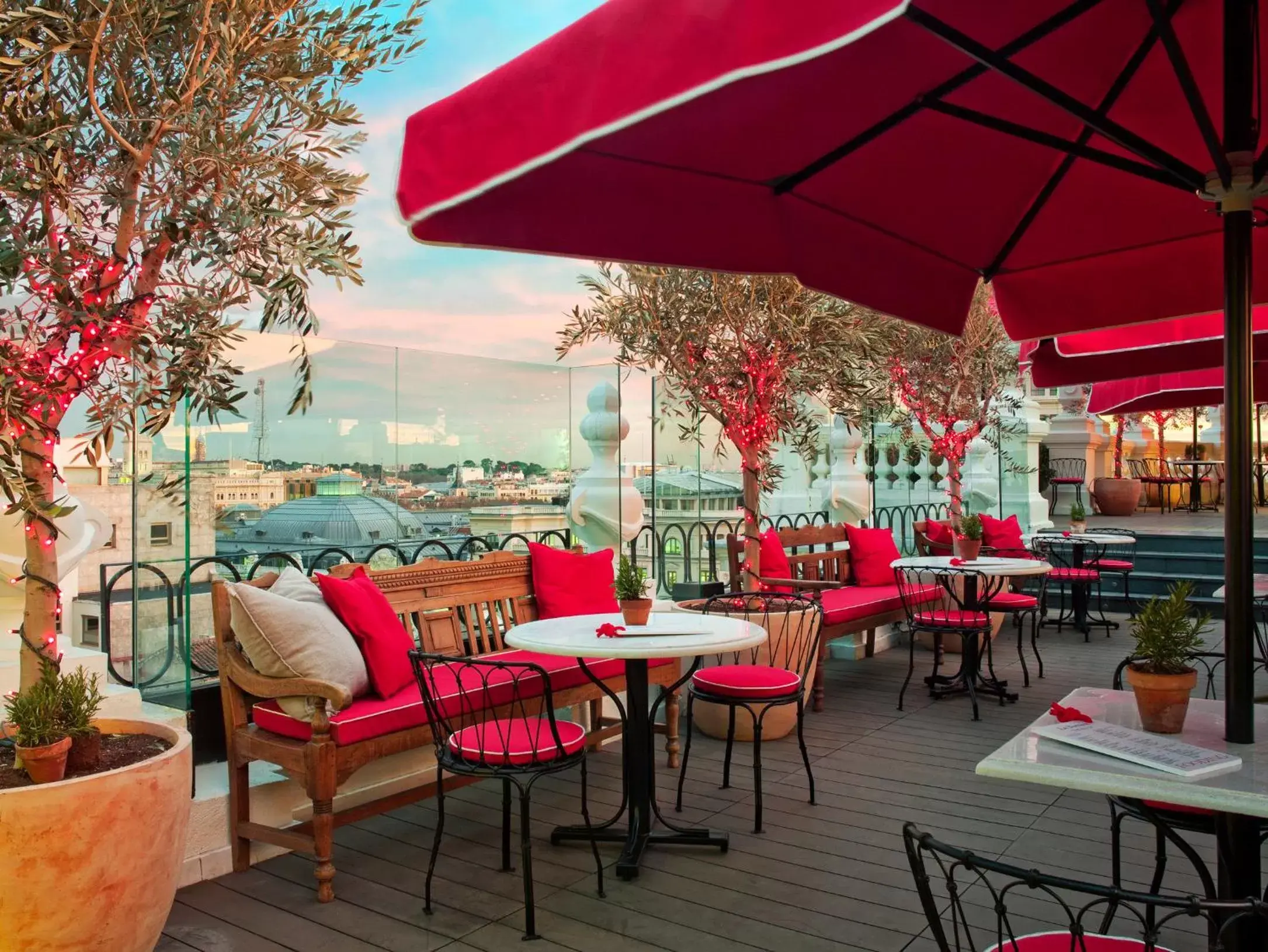 Balcony/Terrace, Restaurant/Places to Eat in The Principal Madrid, Small Luxury Hotels