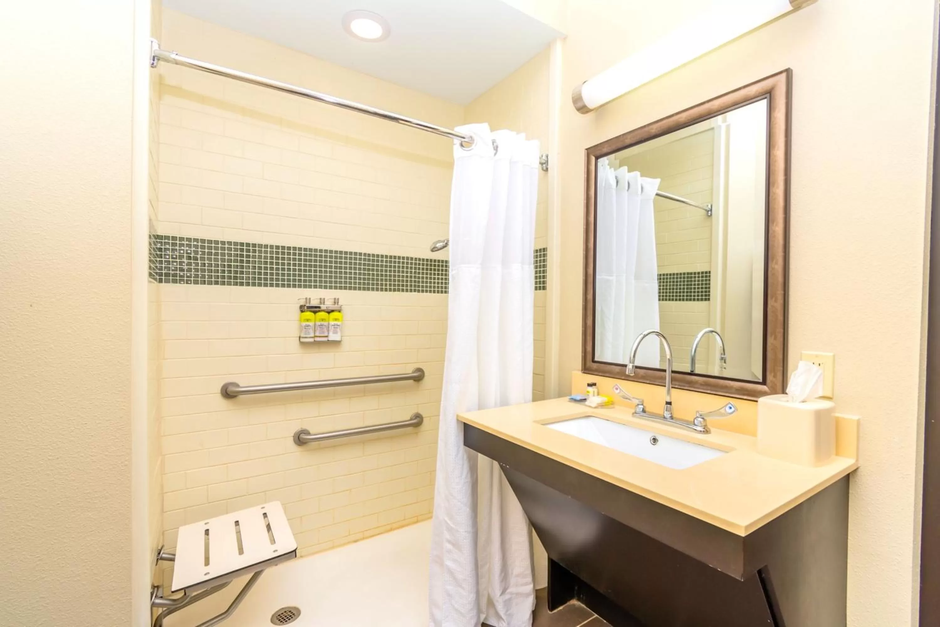 One-Bedroom Queen Room with Mobility Accessible Roll In Shower  in Staybridge Suites Houston - IAH Airport, an IHG Hotel