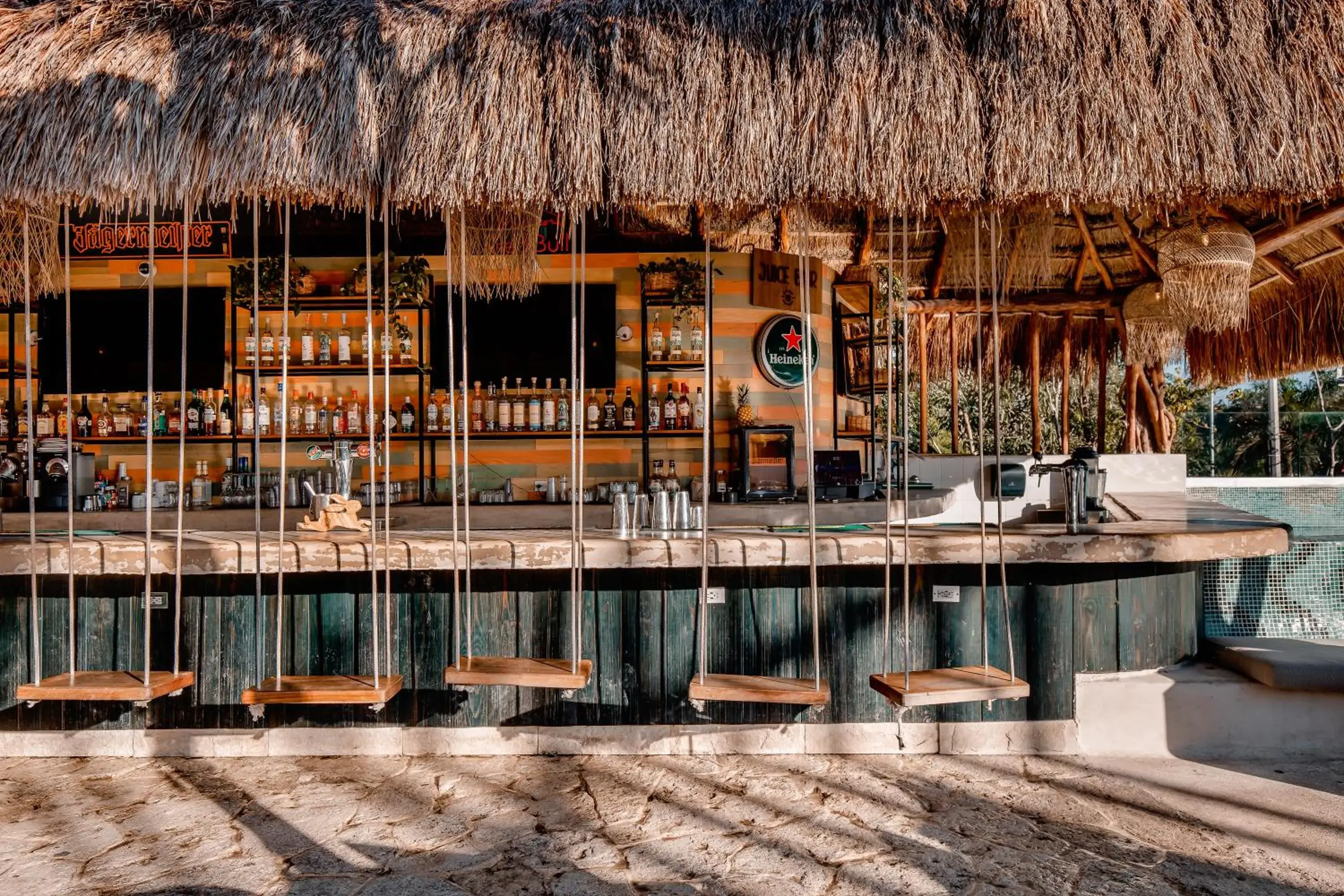 Lounge or bar in Mayan Monkey Tulum