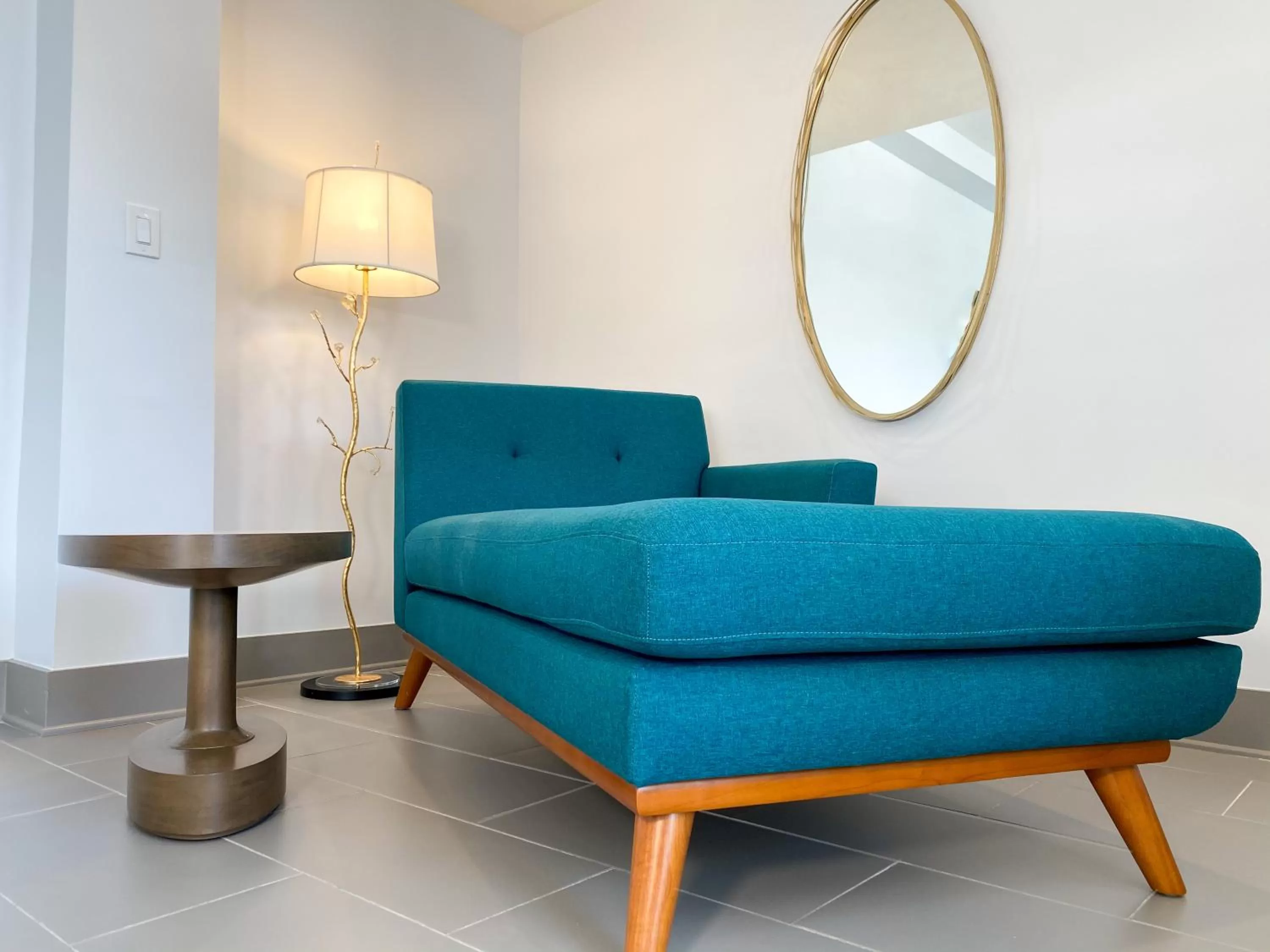 Seating area in Marseilles Beachfront Hotel