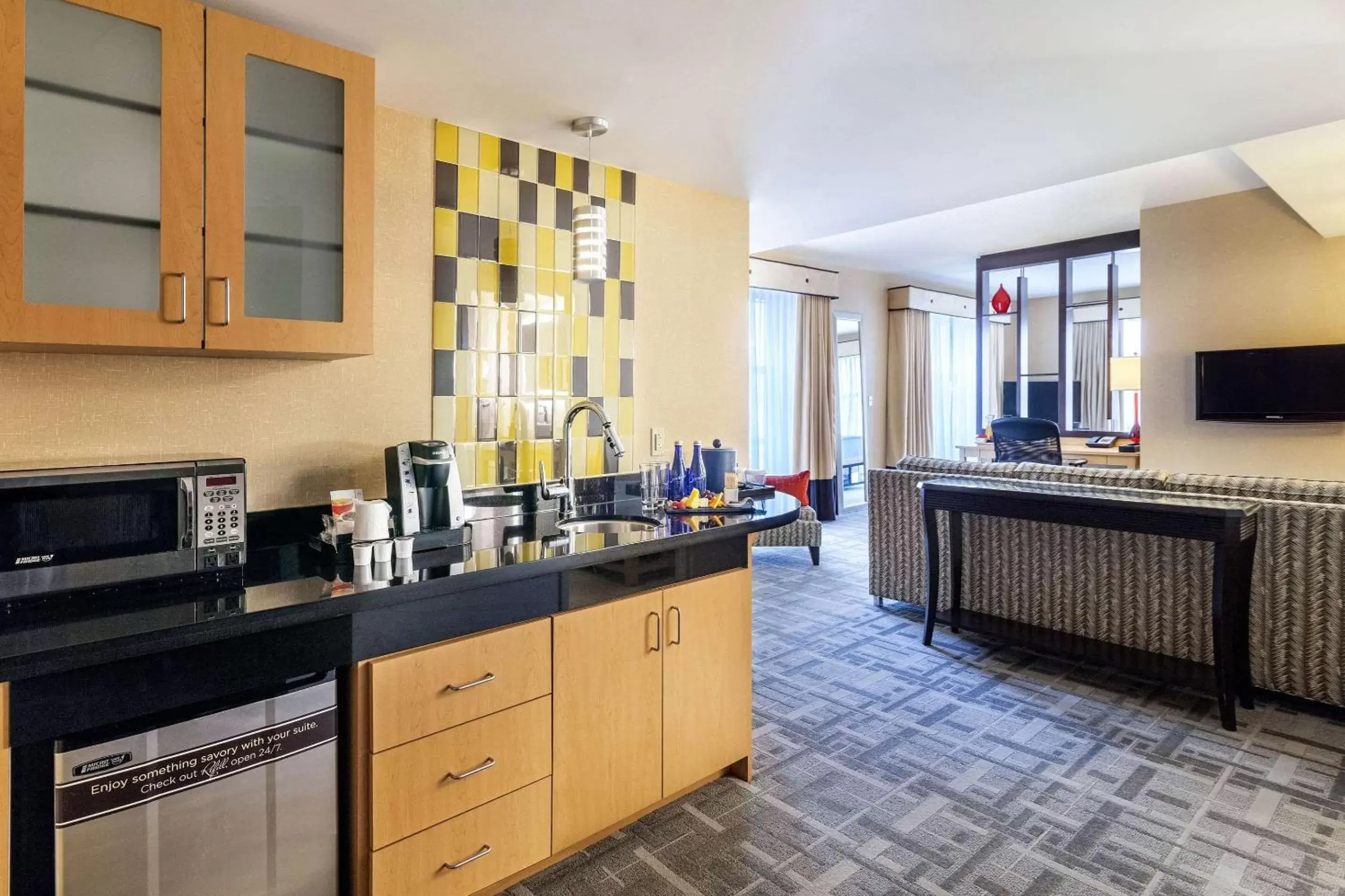 Photo of the whole room, Kitchen/Kitchenette in Cambria Hotel Pittsburgh - Downtown