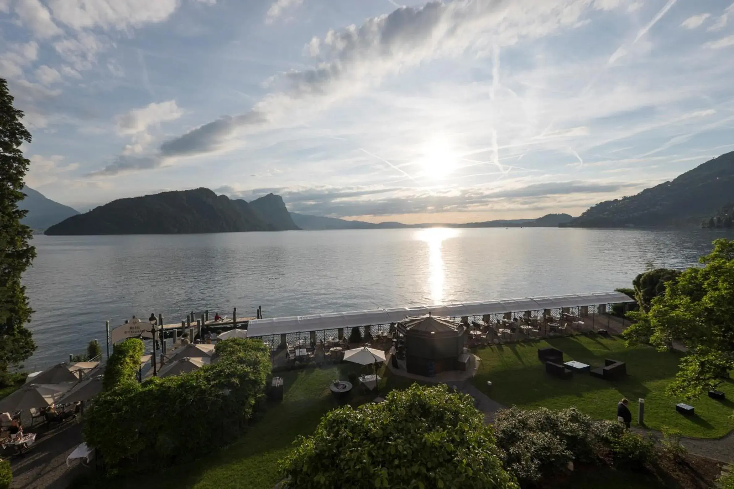 Lake view in Hotel Vitznauerhof