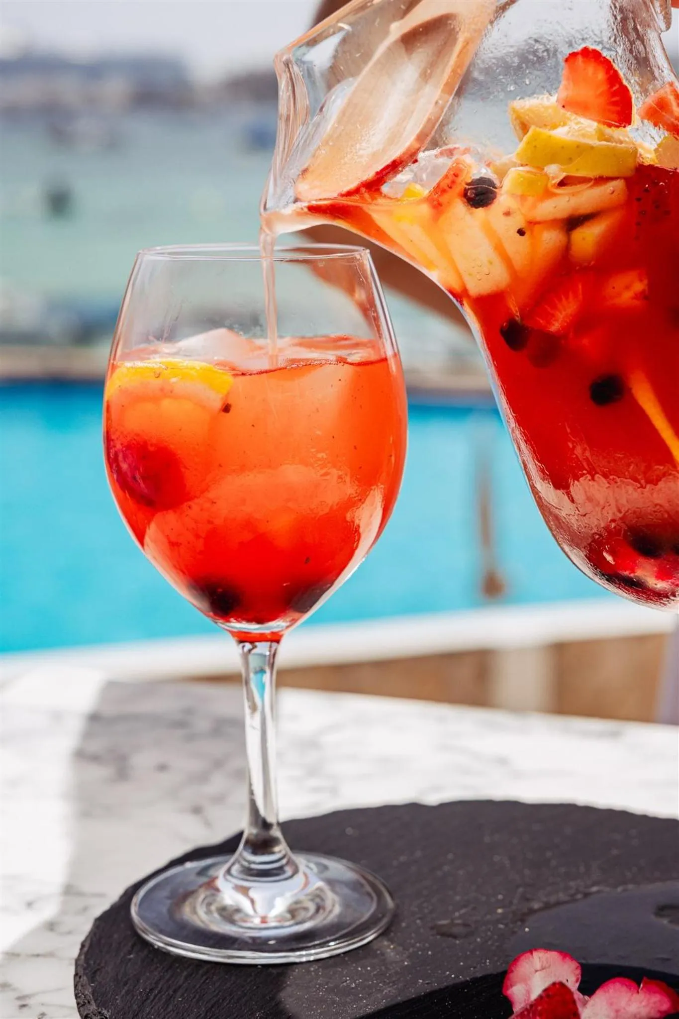 Pool view in Hotel Simbad Ibiza