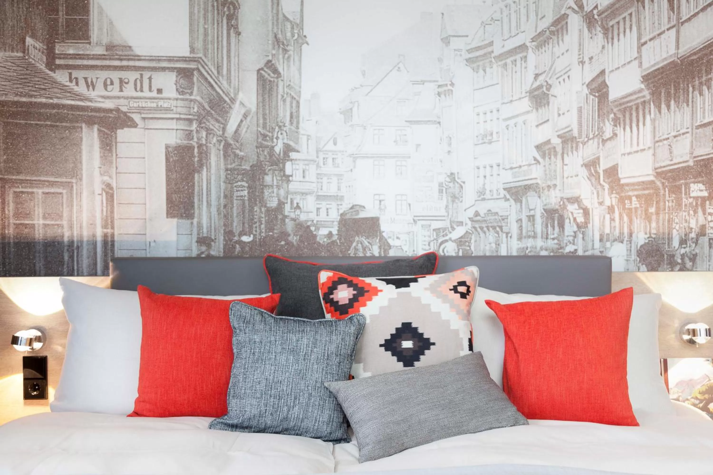 Bed in Living Hotel Frankfurt