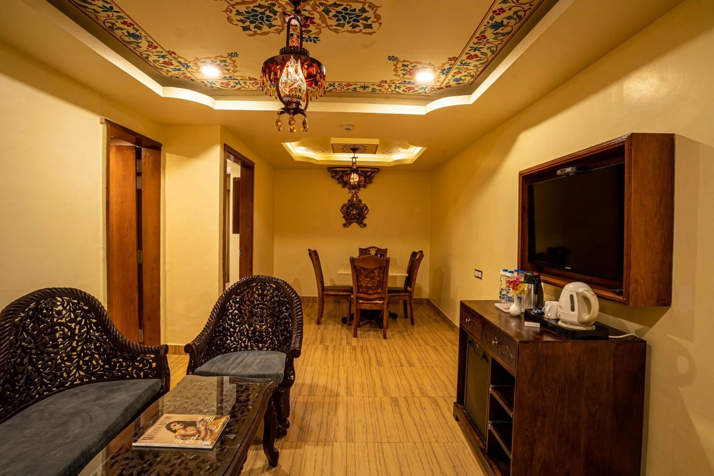 Living room in Chokhi Dhani The Palace Hotel