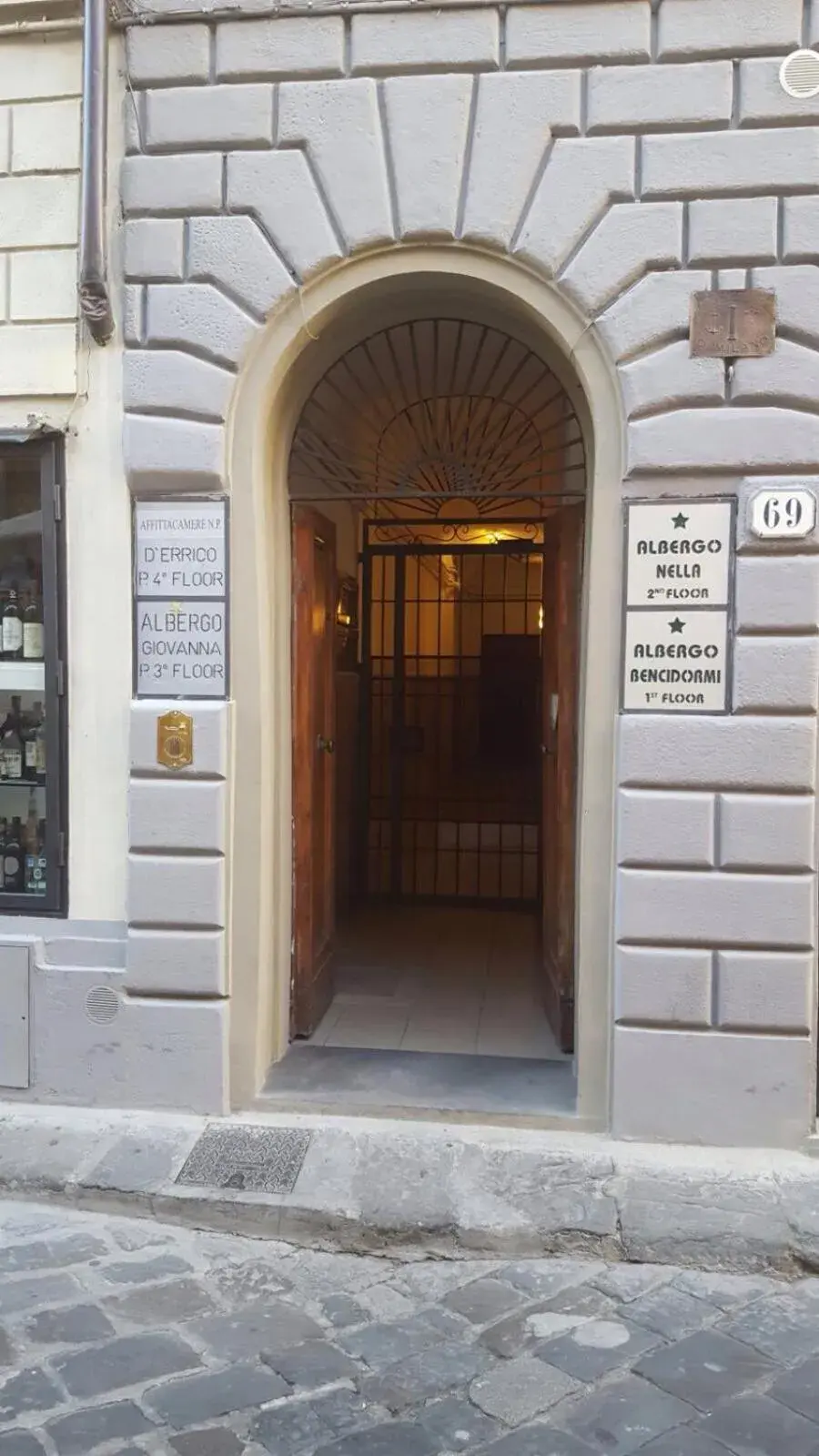 Facade/entrance in Hotel Nella