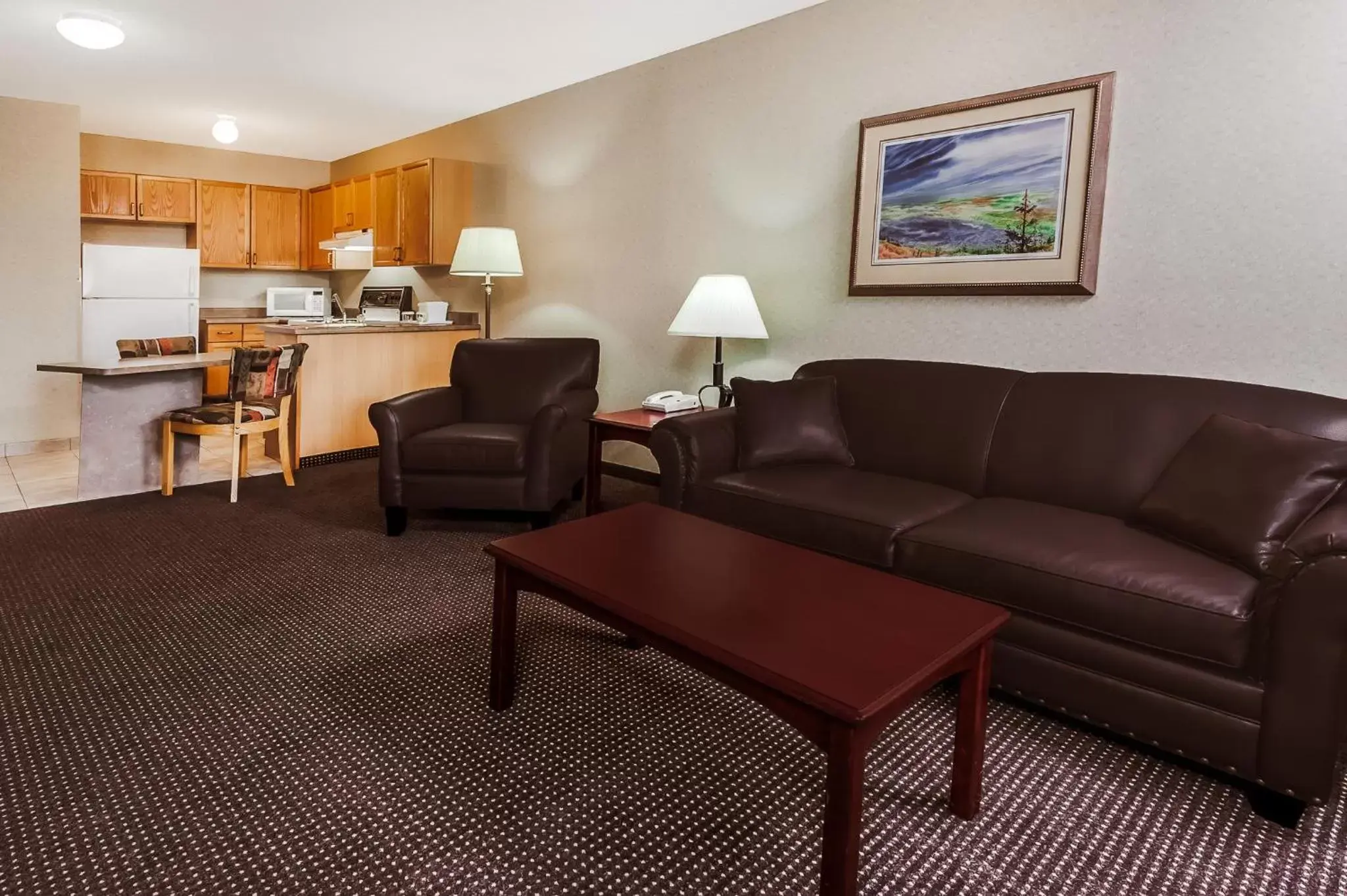Living room, Seating Area in Stony Plain Inn & Suites