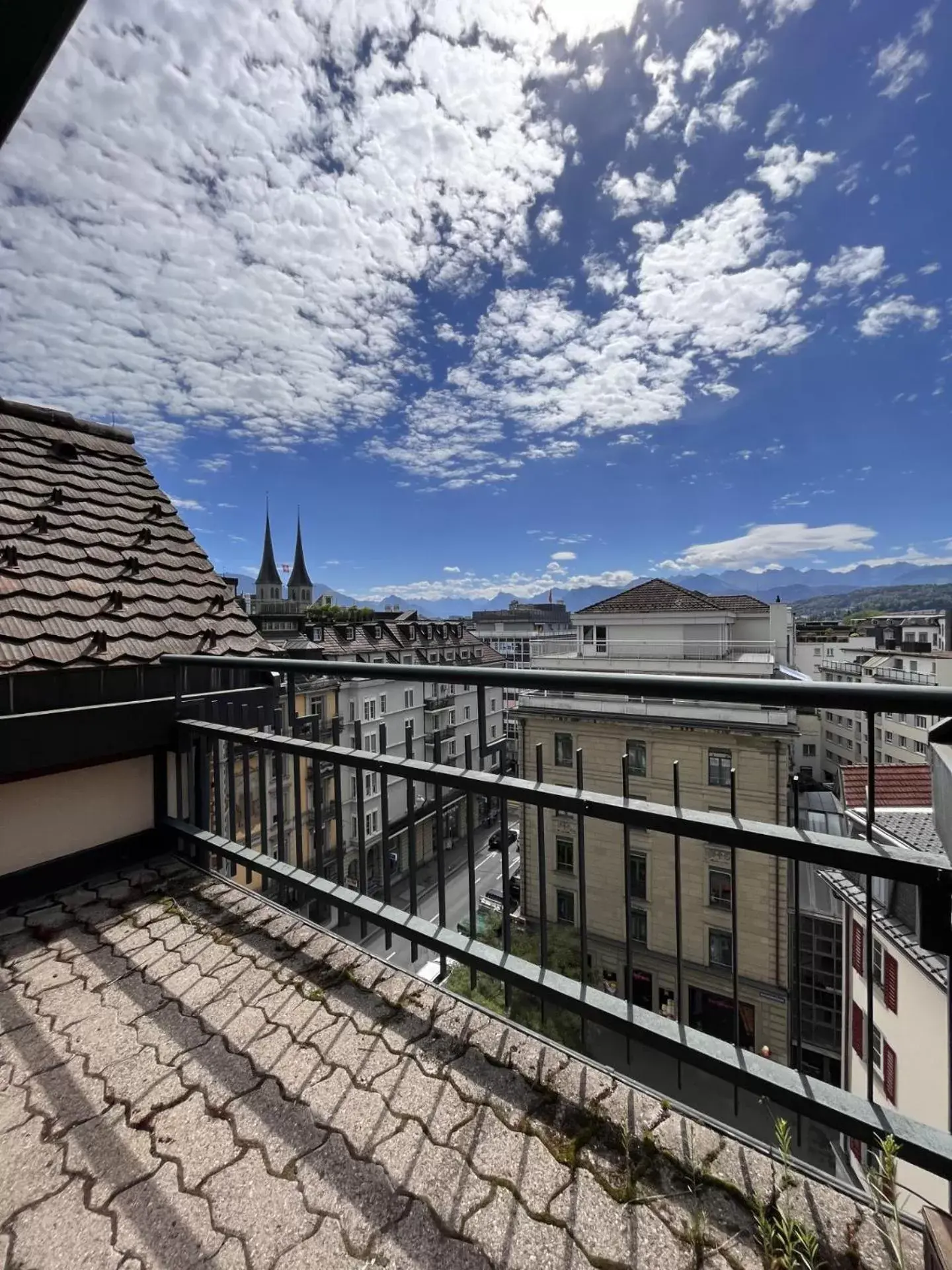 View (from property/room), Balcony/Terrace in Hotel De la Paix