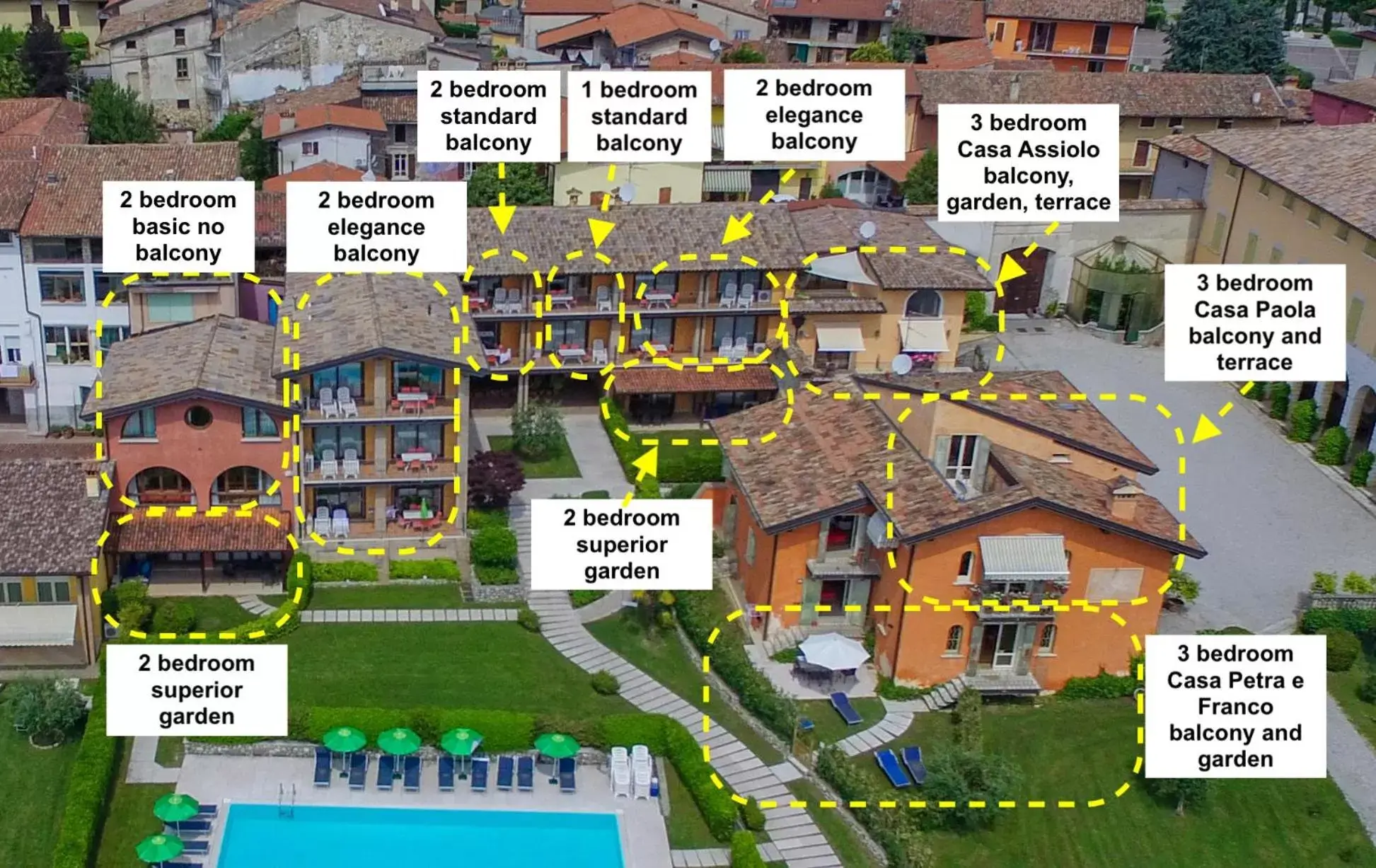 Property building, Bird's-eye View in Residence Corte Ferrari -Ciao Vacanze-