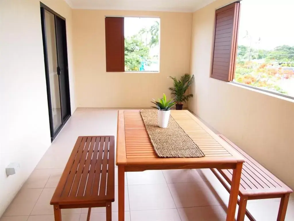 Dining Area in Edge Apartments Cairns