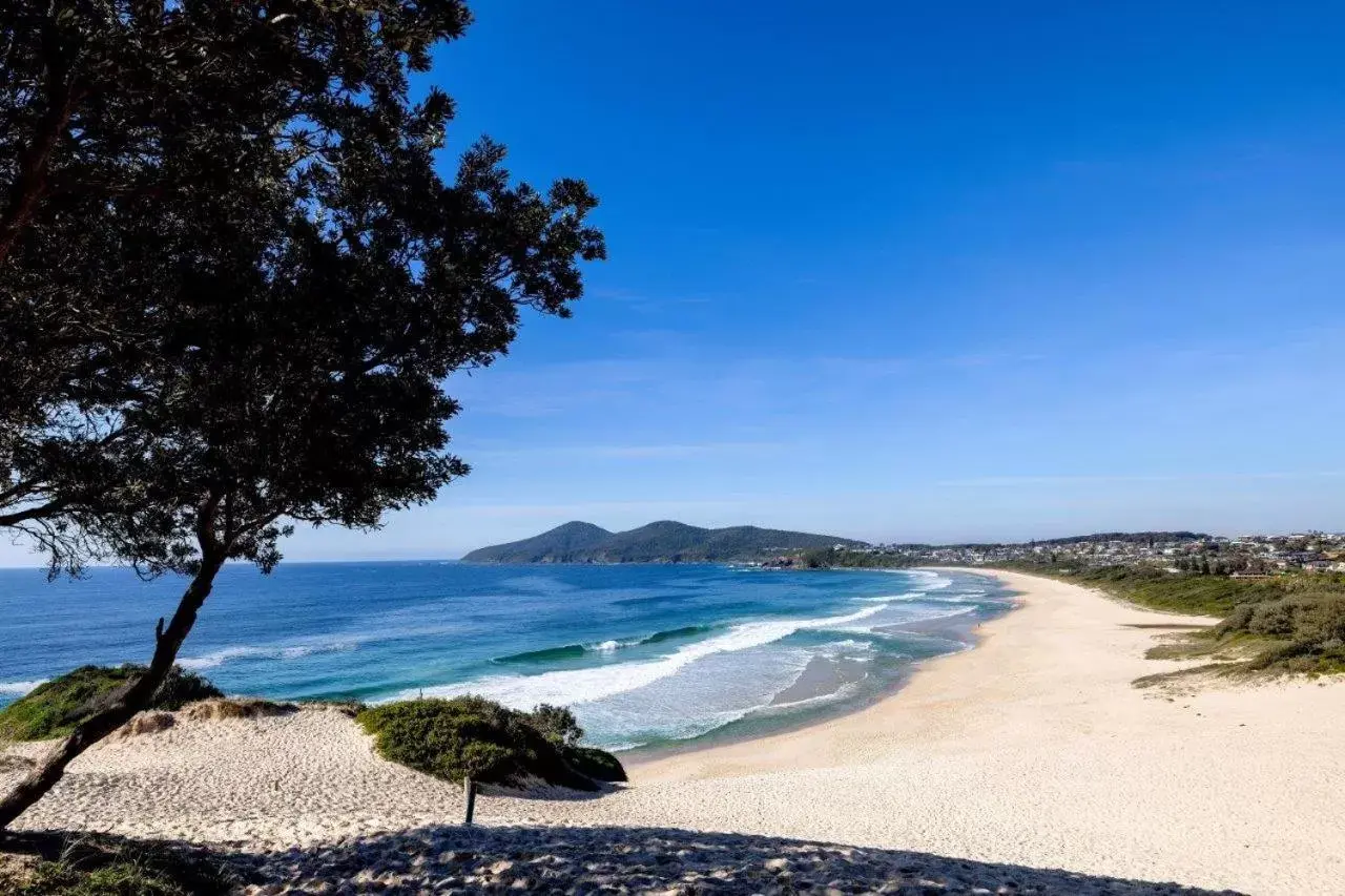 Beach in Lakeside Forster Holiday Park and Village