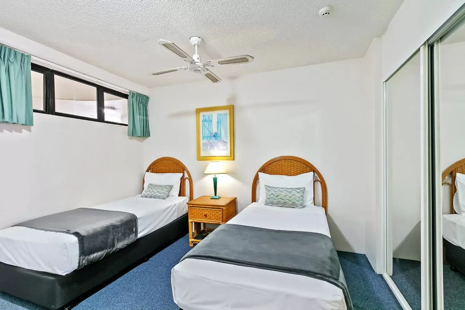 Bed in Caribbean Resort