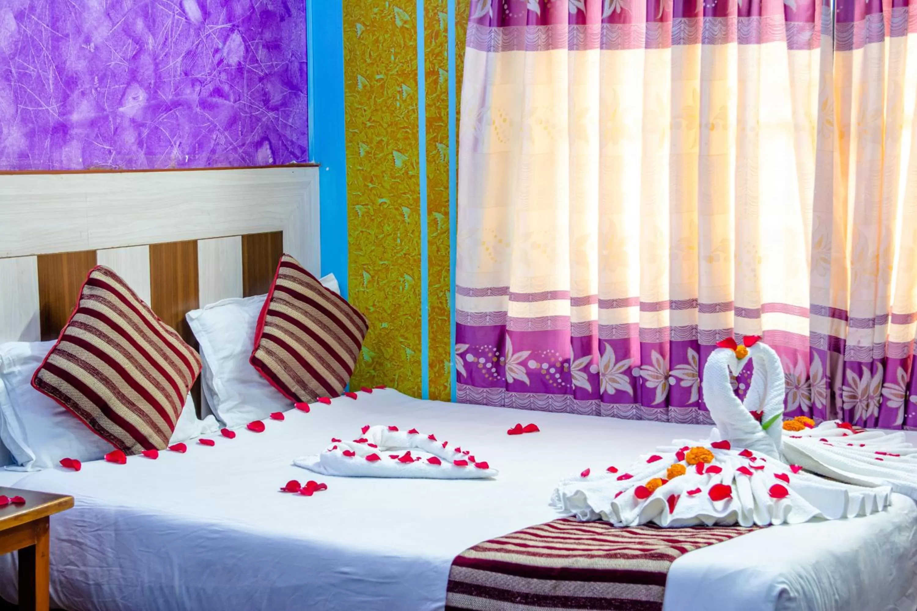 Bed in Hotel Middle Point Pvt Ltd