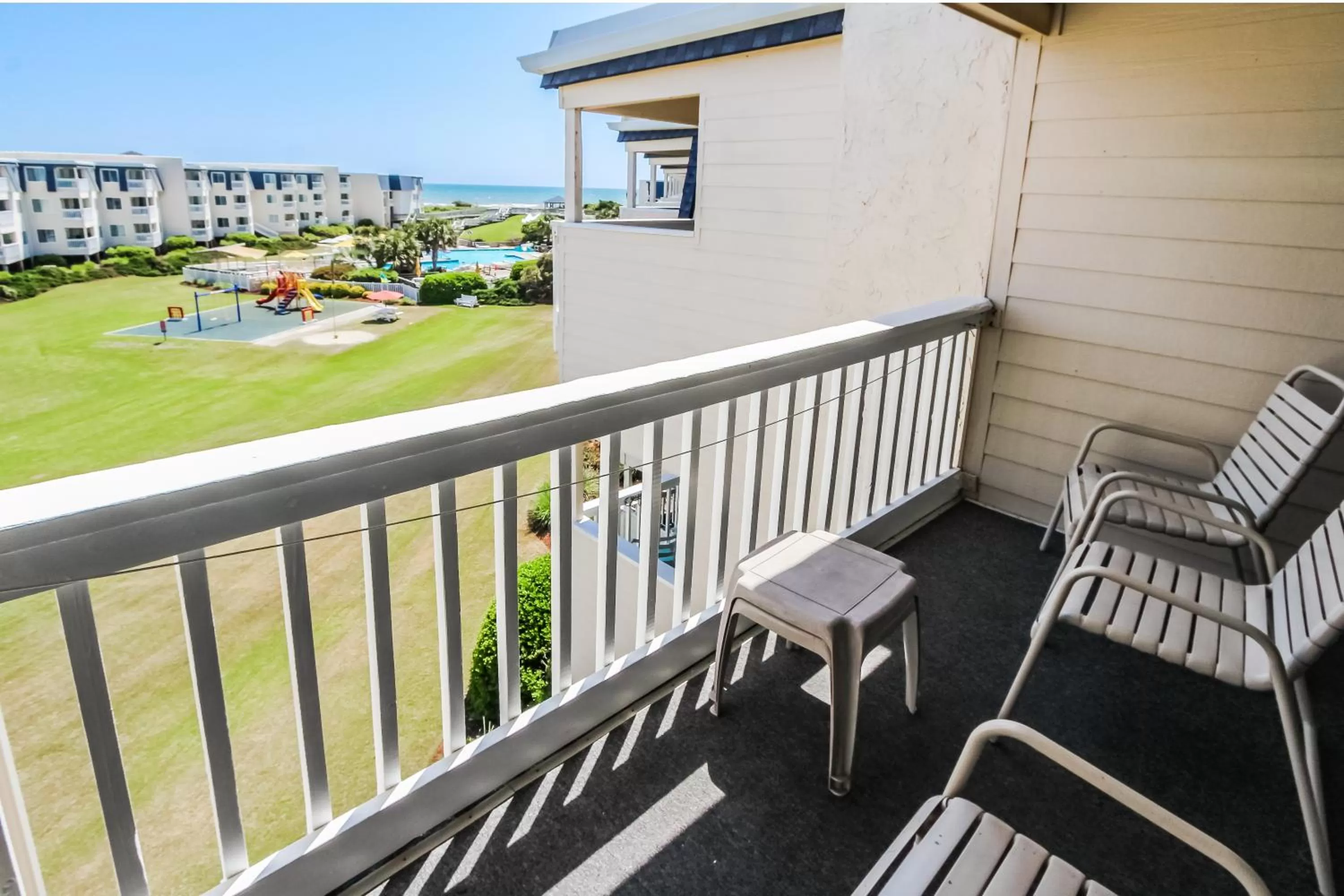 Balcony/Terrace in A Place at the Beach III, a VRI resort