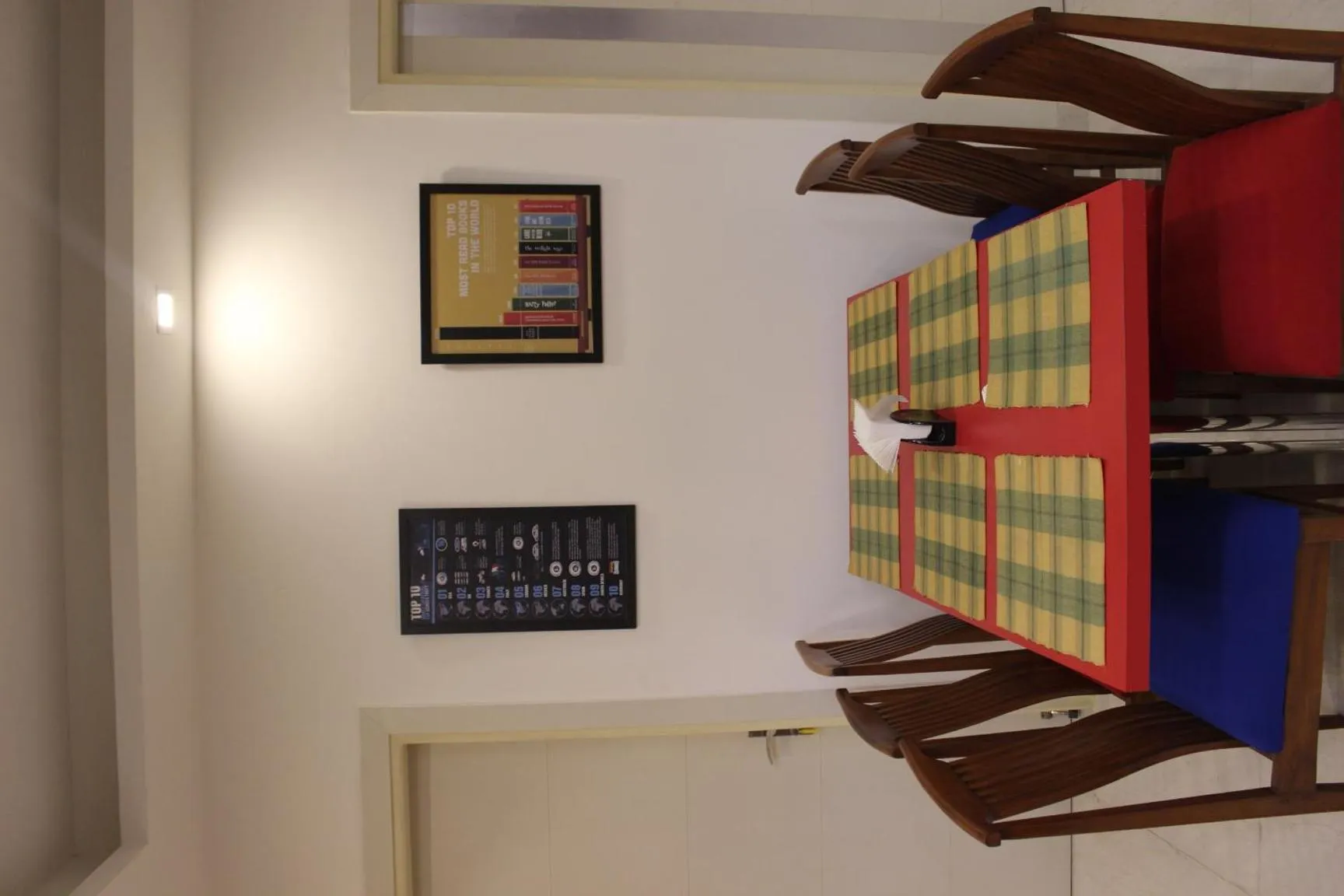 Dining area in Joey's Hostel Delhi - 20 mins from Railway Station