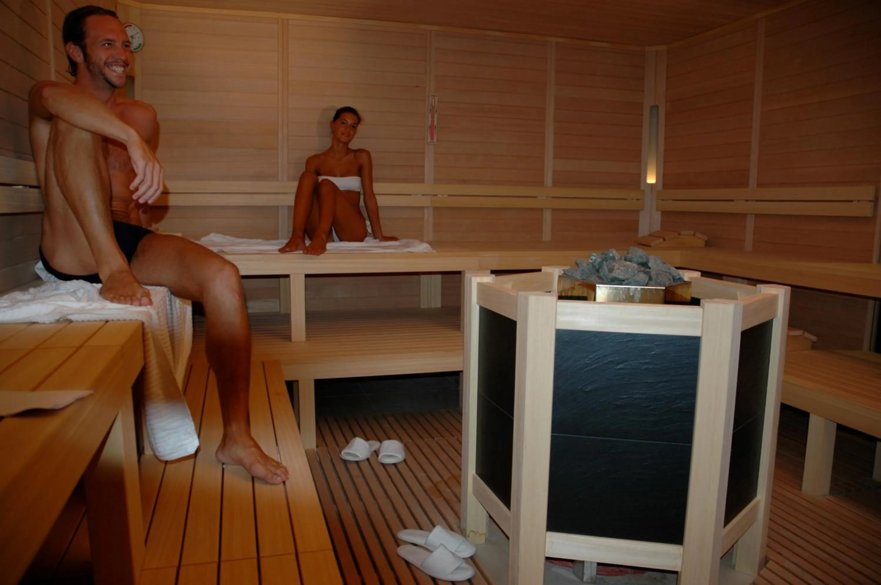 Sauna in Hotel Baia Flaminia