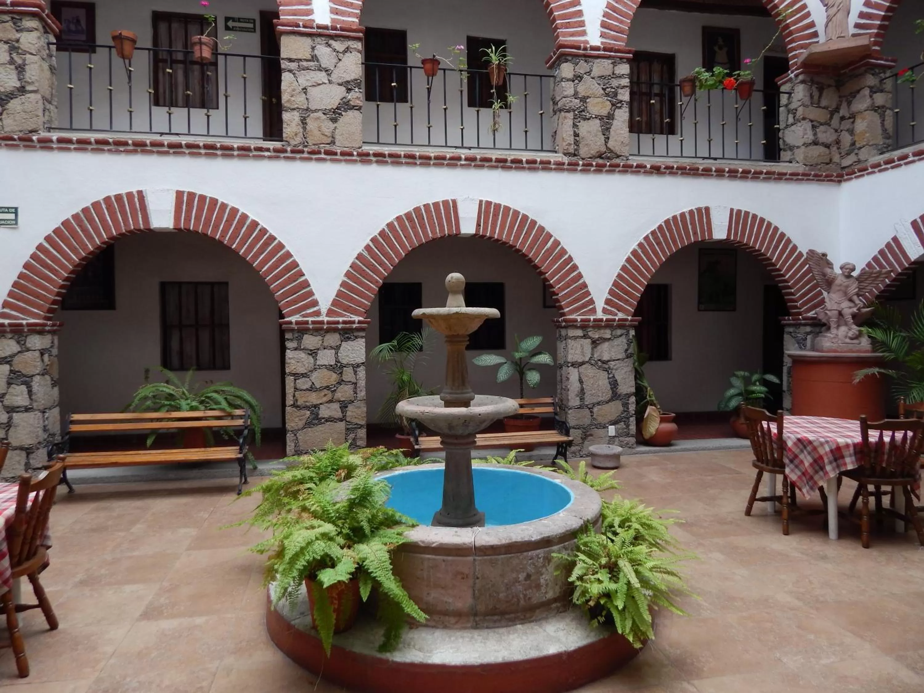 Decorative detail in Hotel Molino del Rey