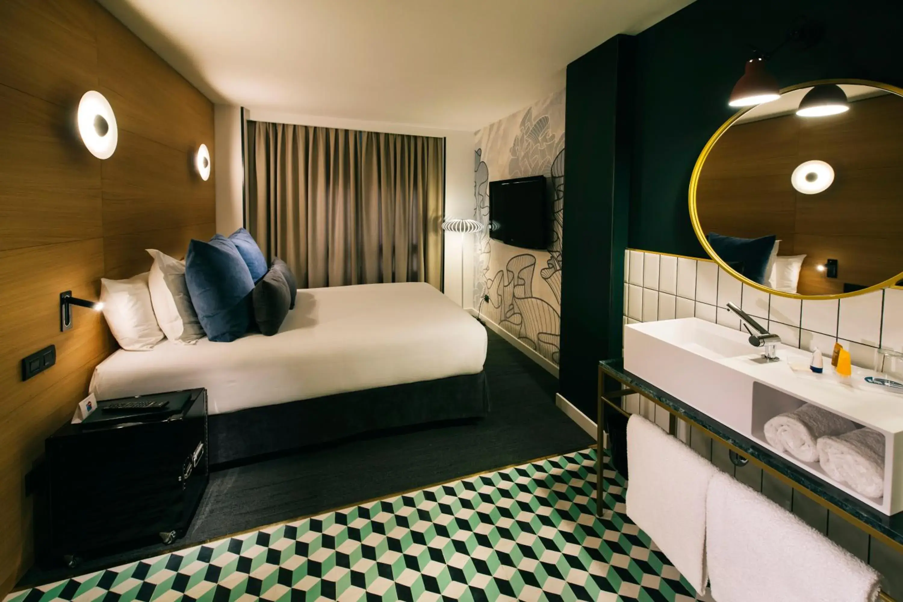 Bed in Hotel Mirador de Chamartín