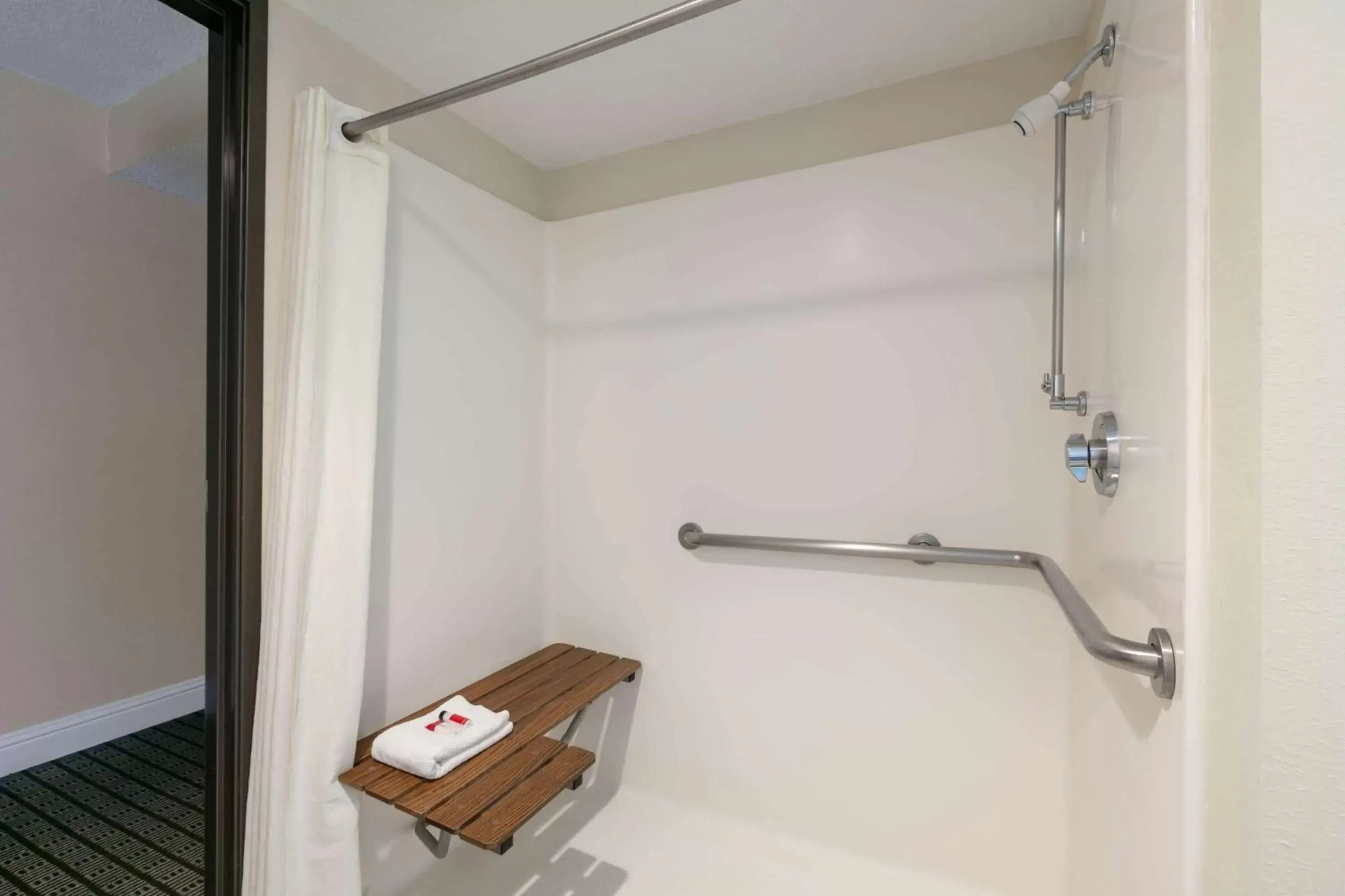 Shower, Bathroom in Microtel Inn & Suites by Wyndham Arlington/Dallas Area