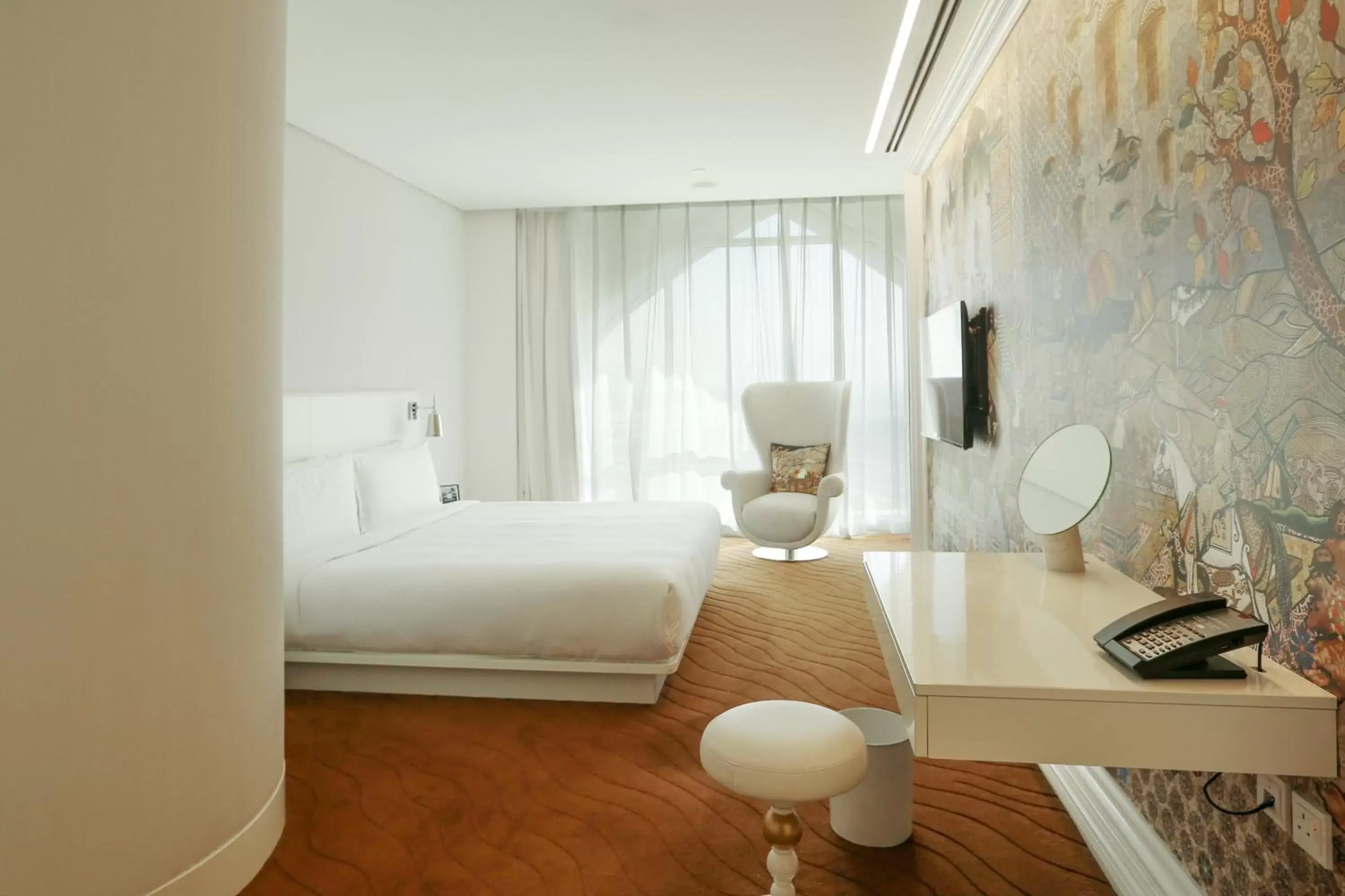 Bedroom, Bed in Mondrian Doha