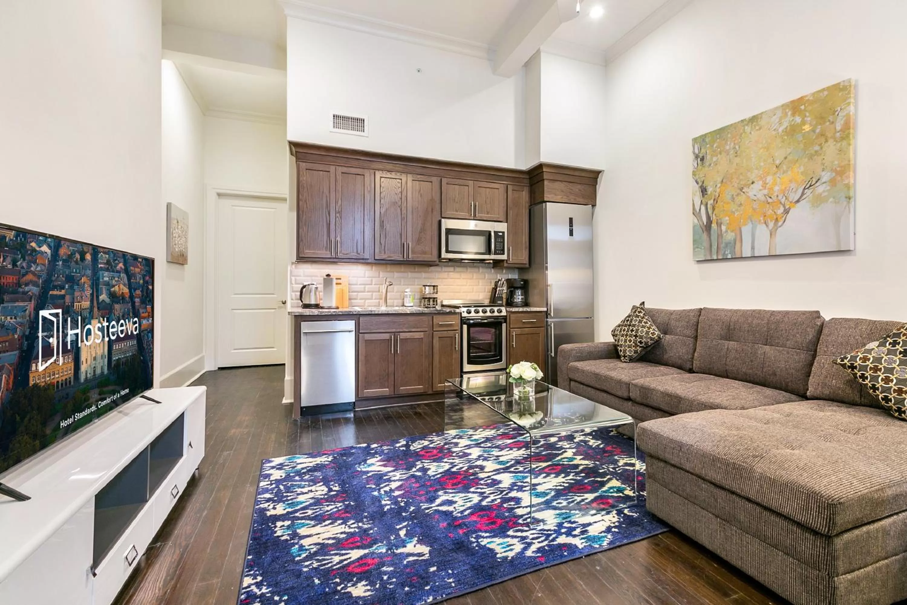 Kitchen or kitchenette in 1 and 2 BR Private Condos Steps Away From French Quarter