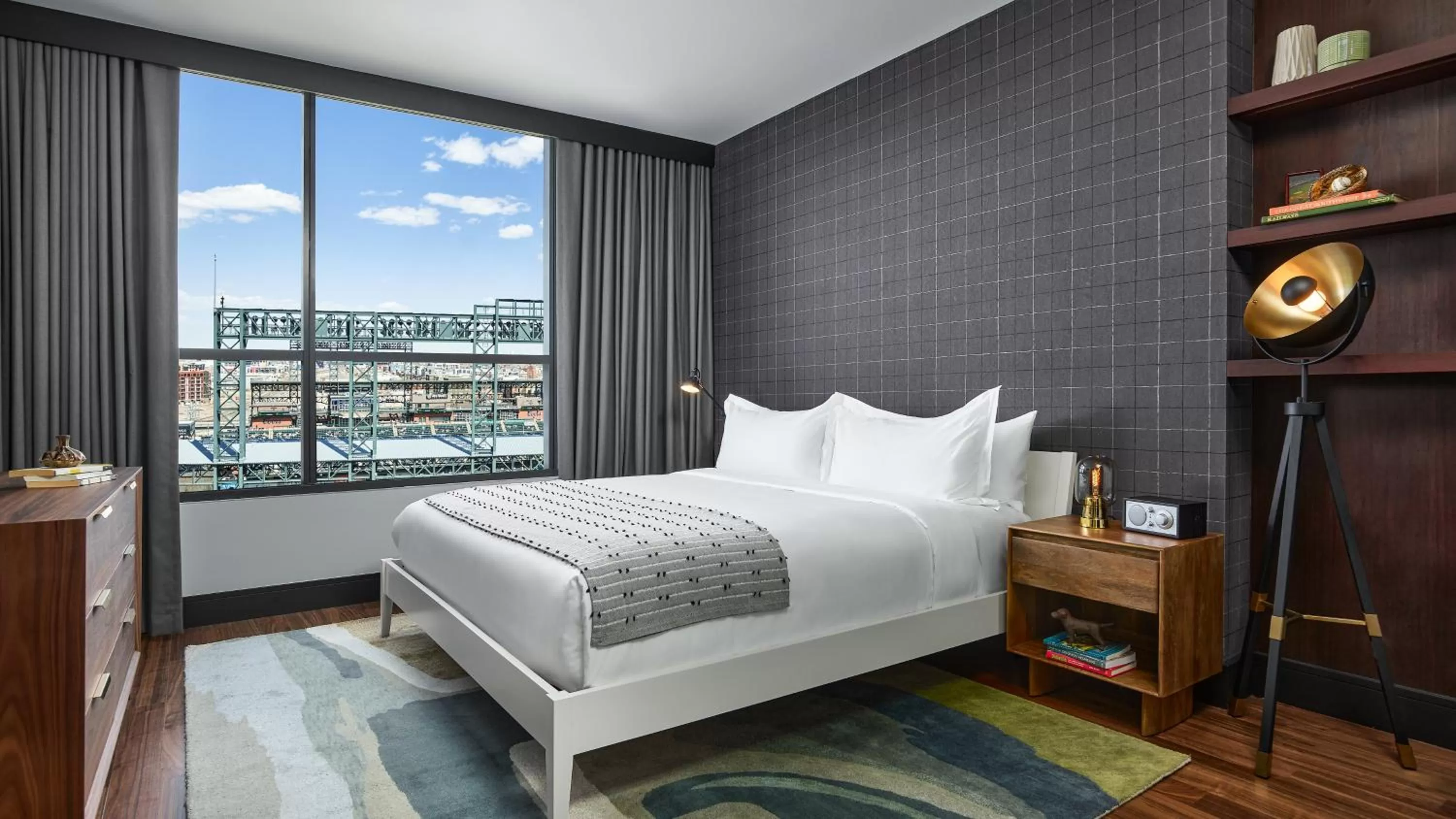 Bed in The Rally Hotel at McGregor Square