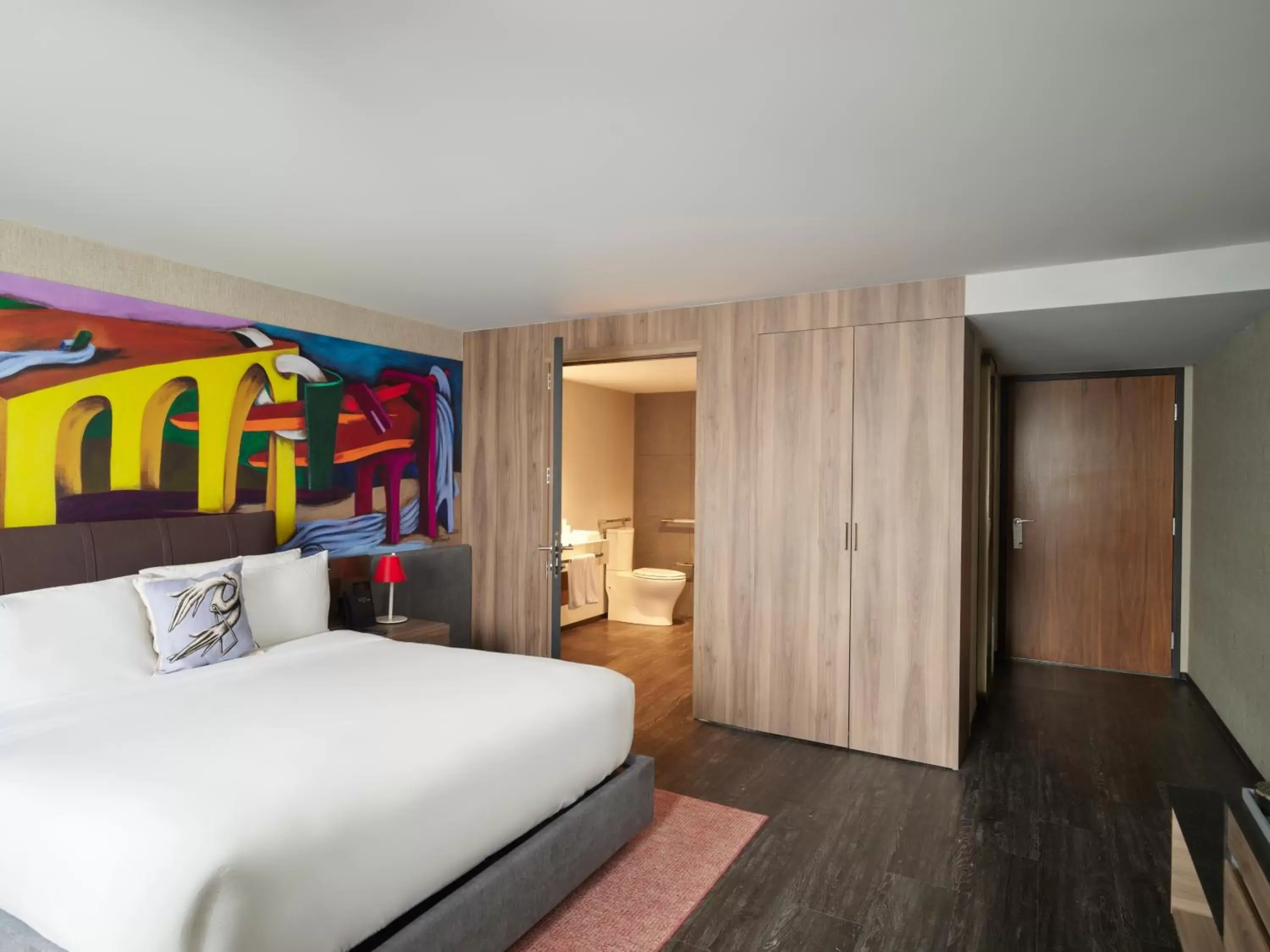 Bed in Mondrian Mexico City Condesa