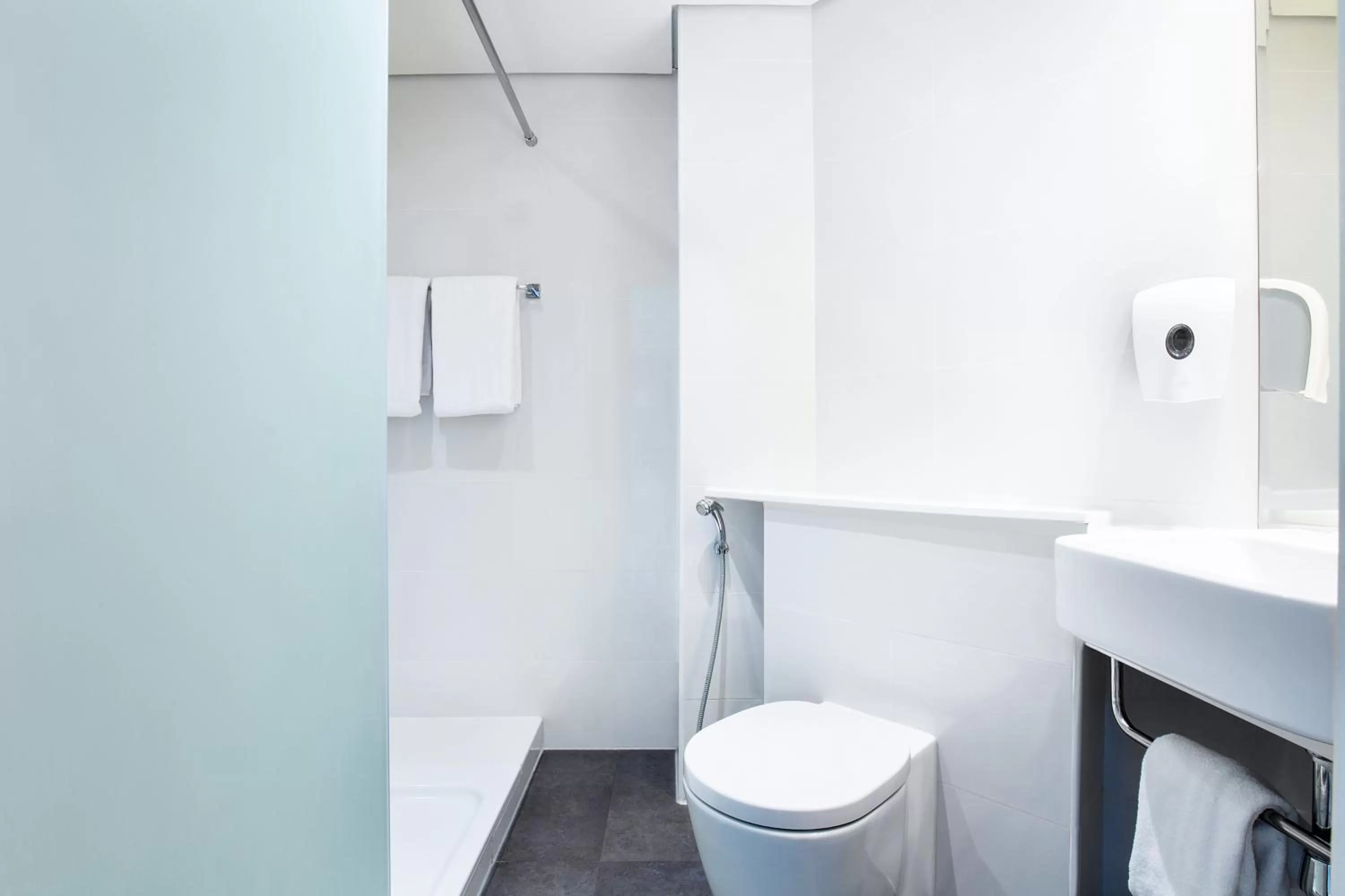 Bathroom in ibis Styles Sharjah