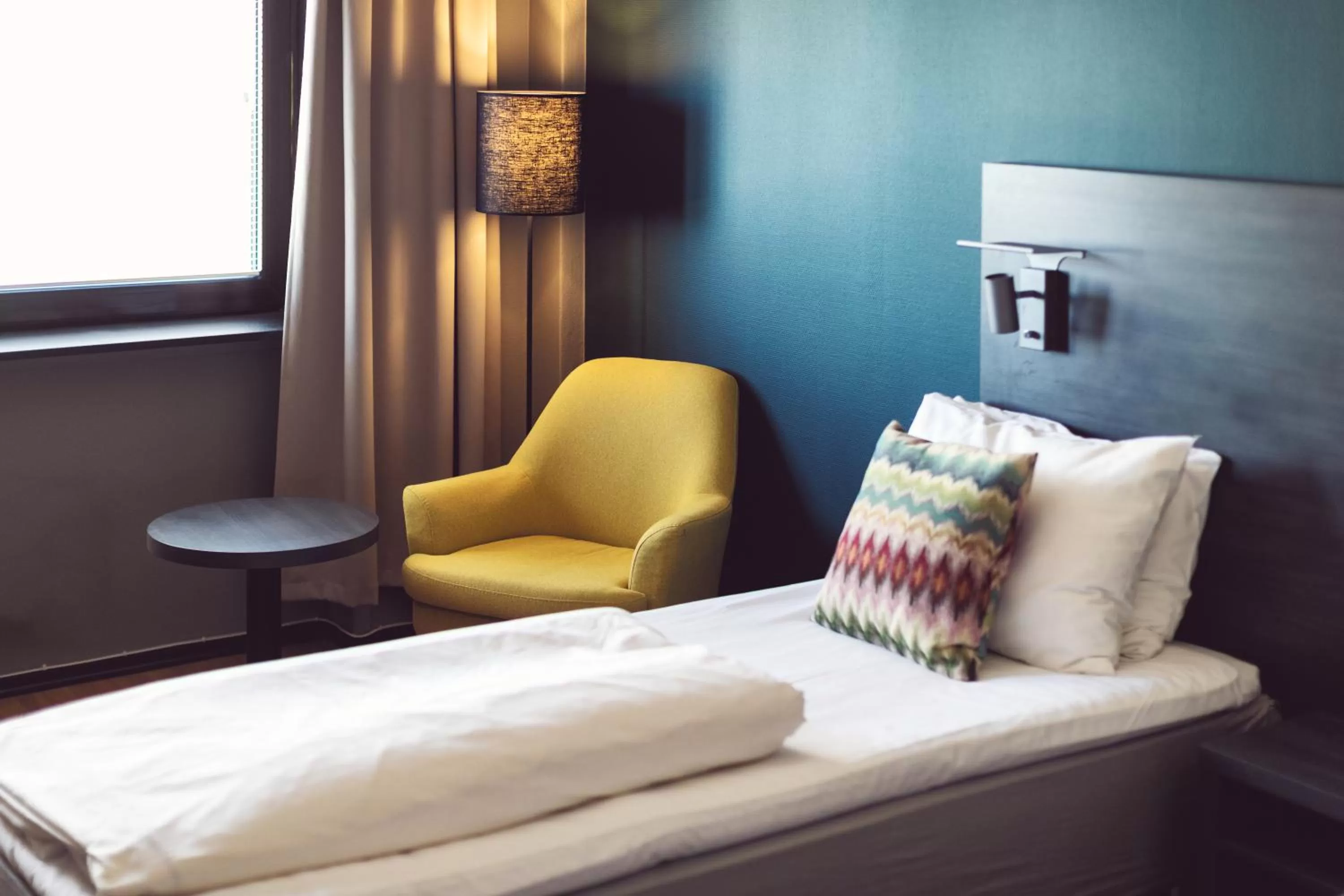 Decorative detail, Bed in Hotel Haugesund