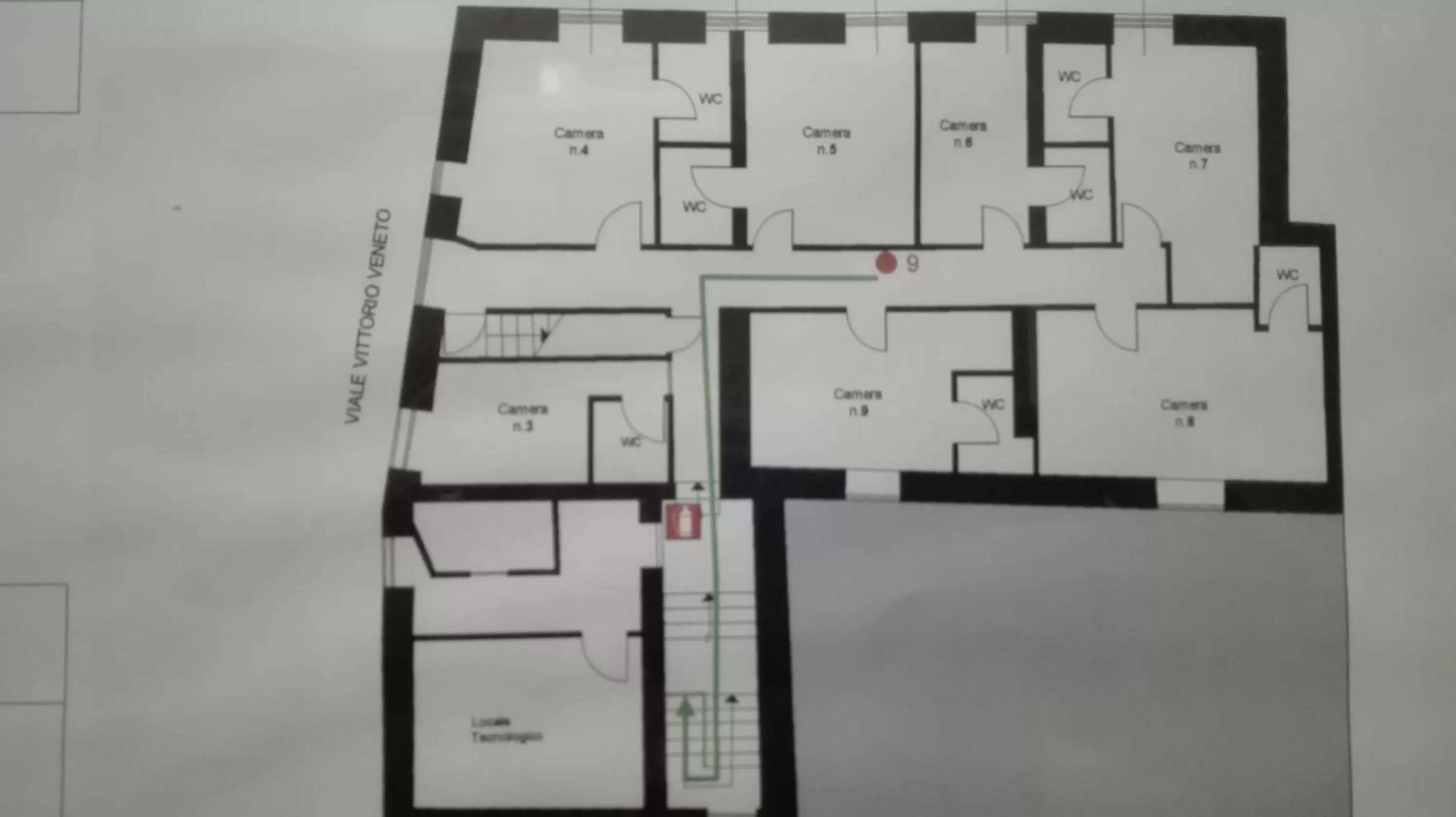 Floor plan in Albergo Ristorante Pizzeria Del Viale