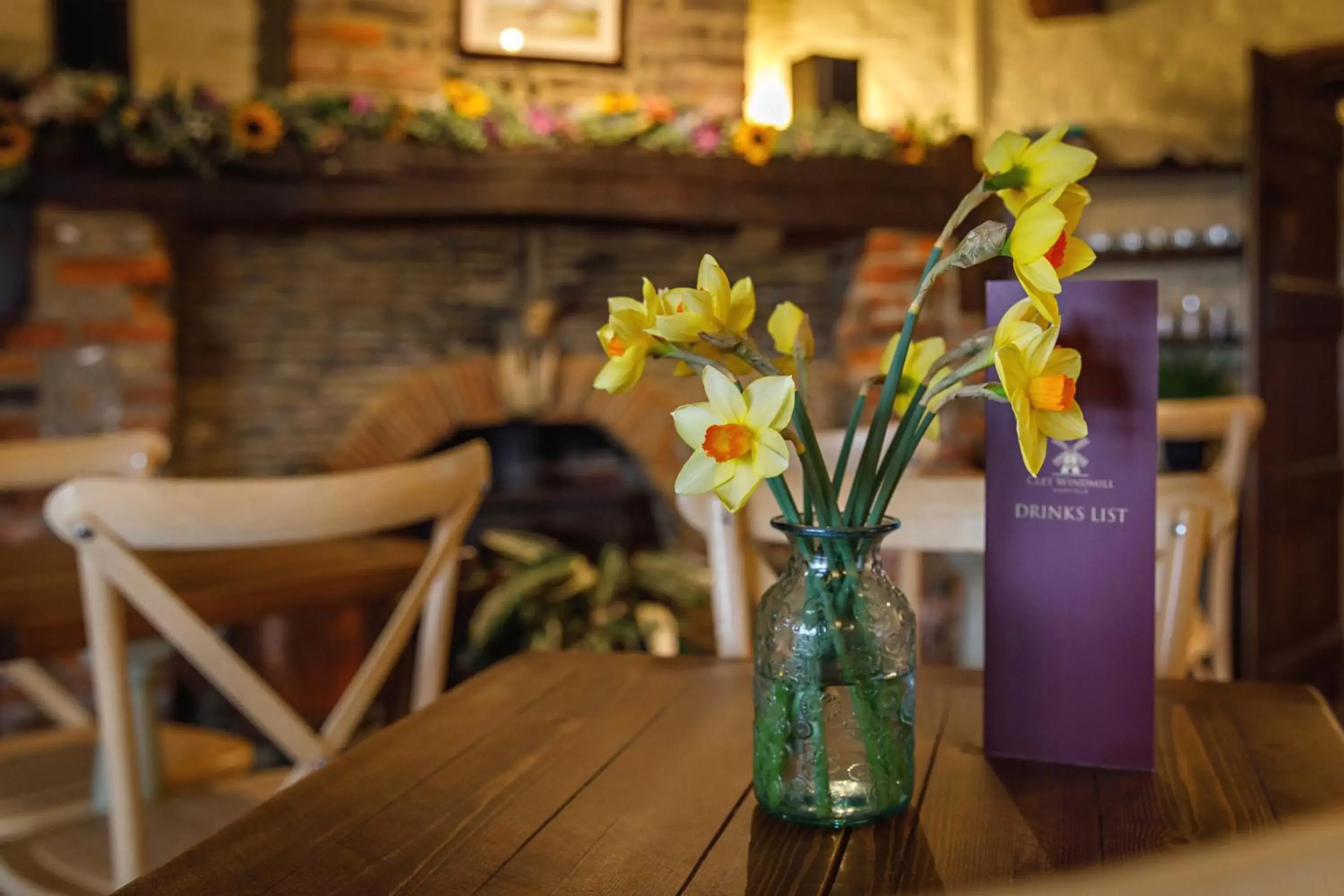 Dining area in Cley Windmill