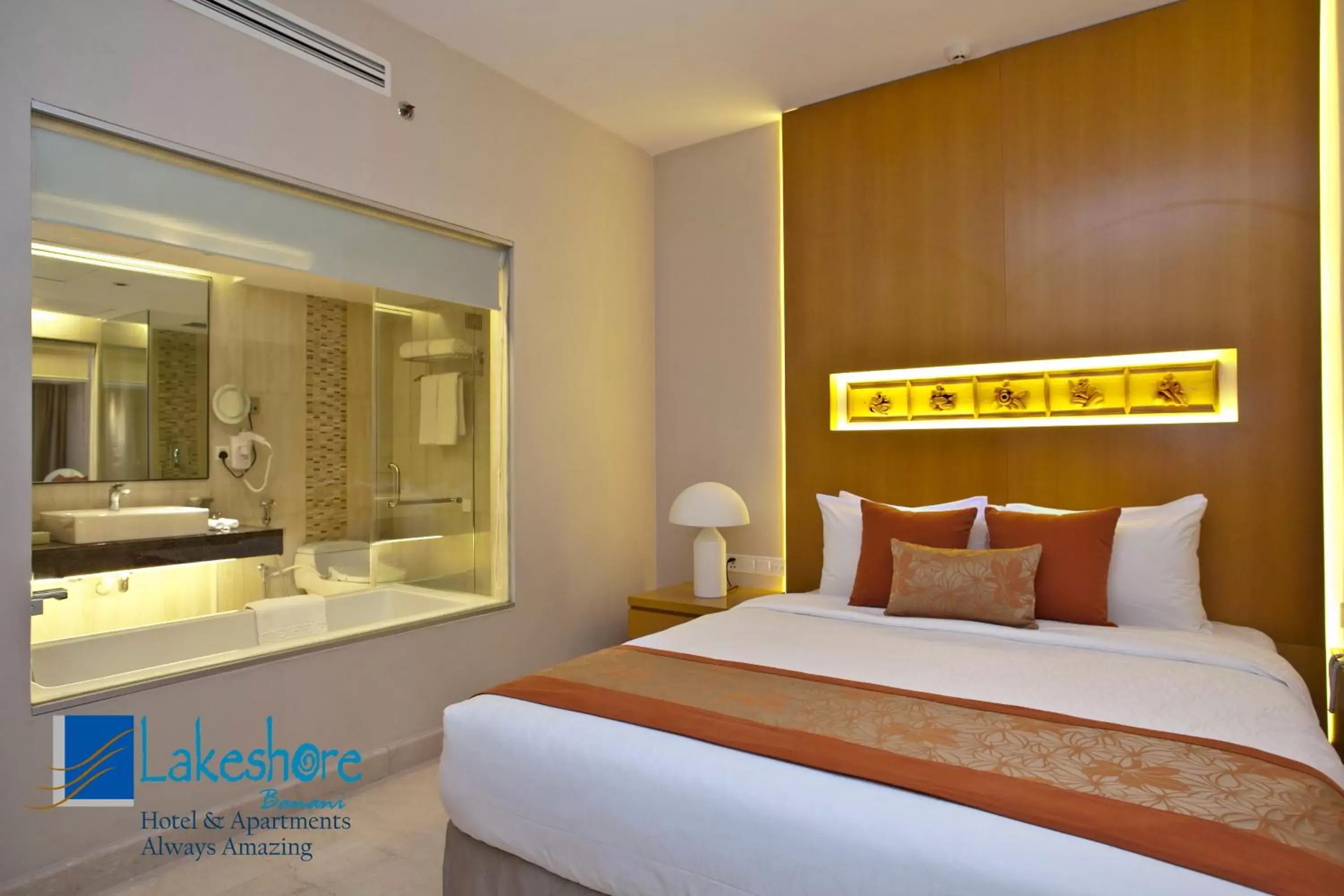 Shower, Bed in Lakeshore Banani