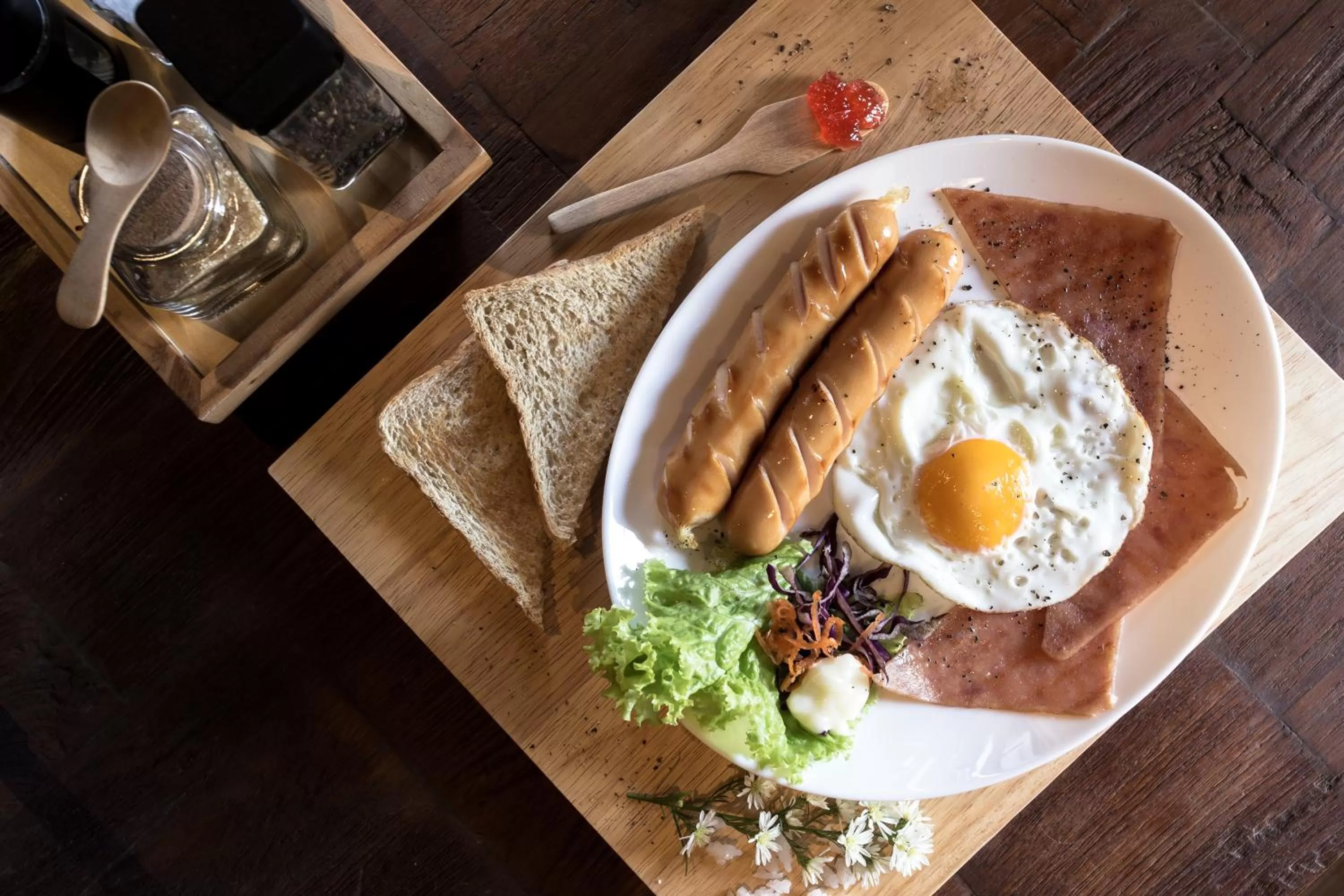 American breakfast in ONCE (upon a time) Chiang Mai Home