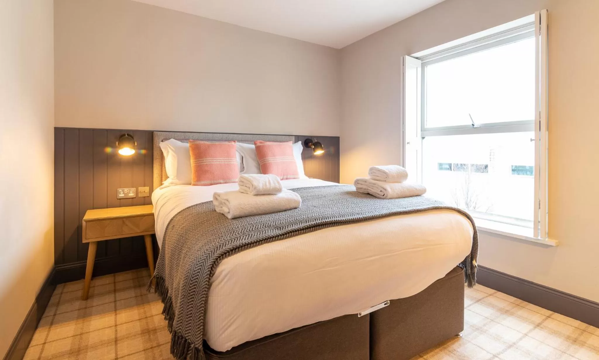 Bedroom, Bed in The Lawrance Luxury Aparthotel - Harrogate