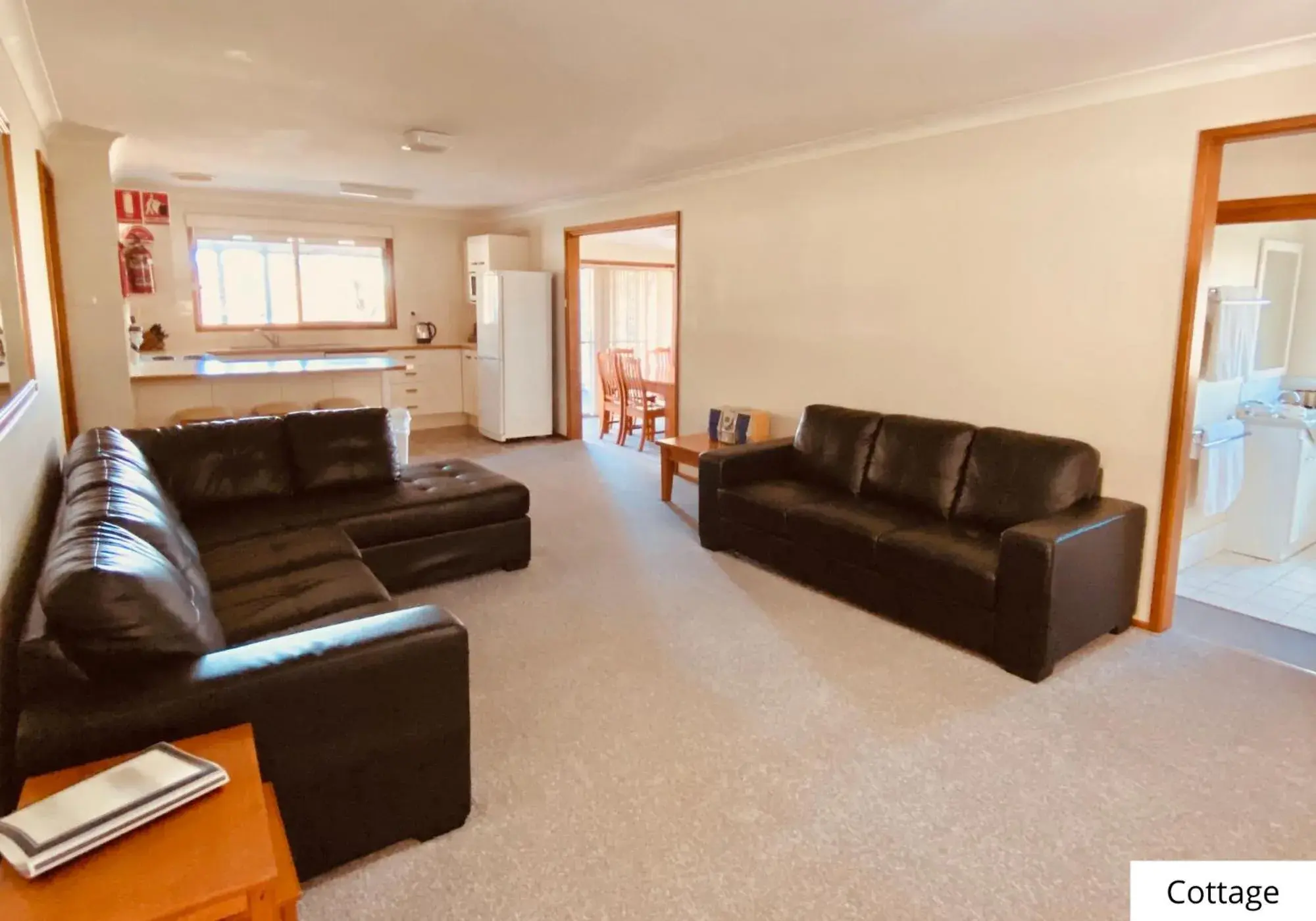 Living room in Pokolbin Village Estate