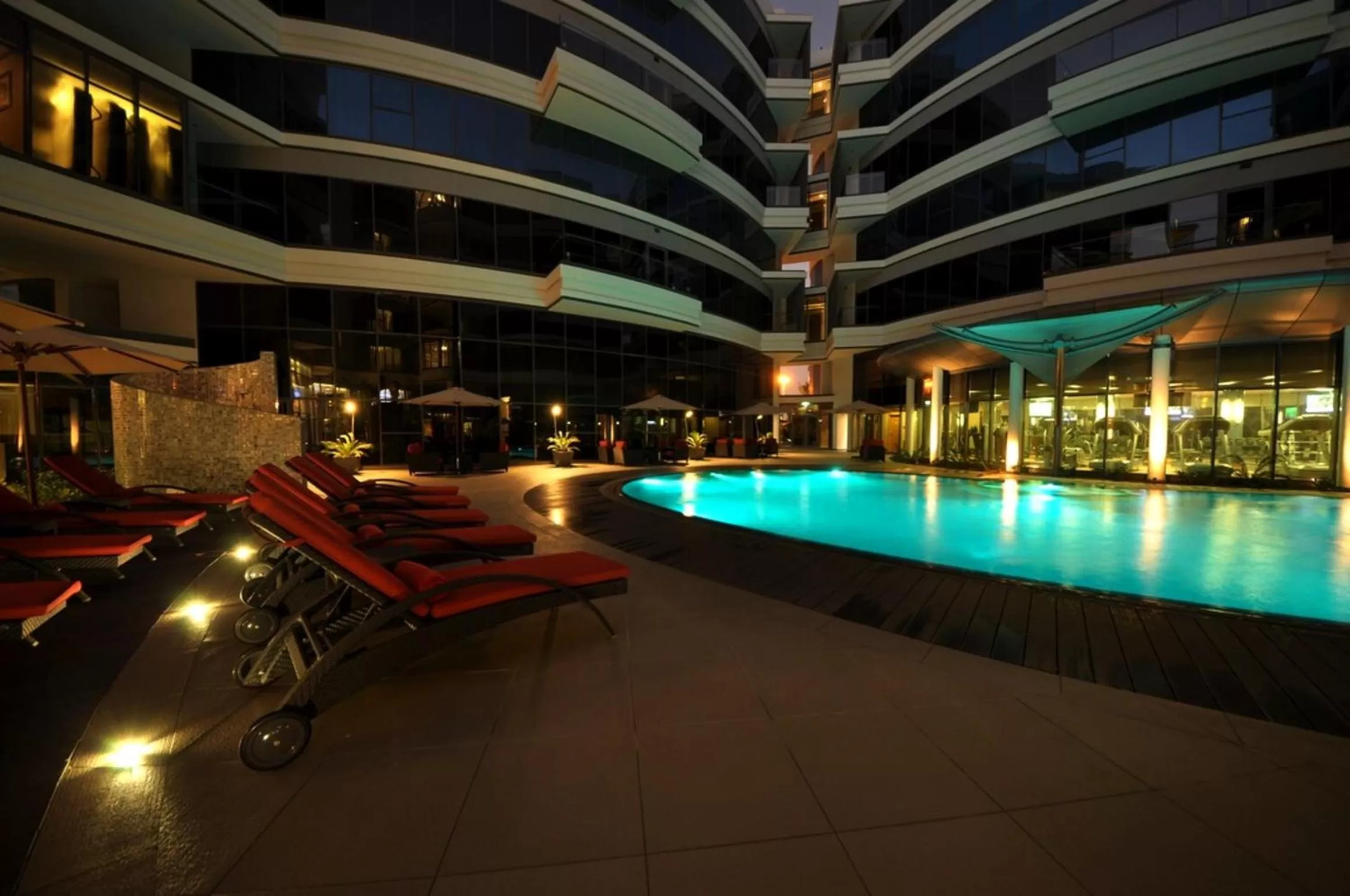 Swimming pool in Majestic Arjaan by Rotana – Manama
