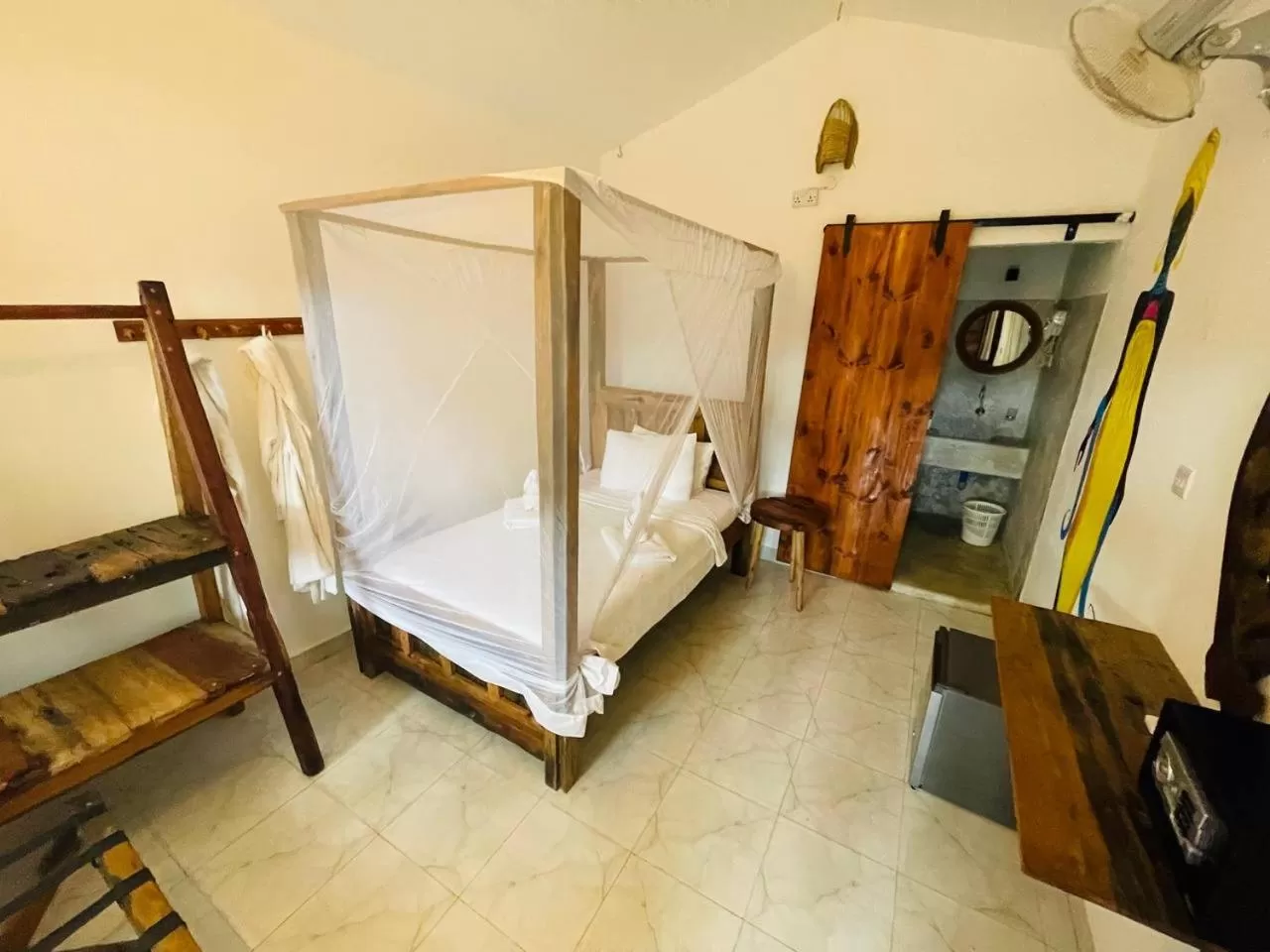 Bed in Babalao Bungalows