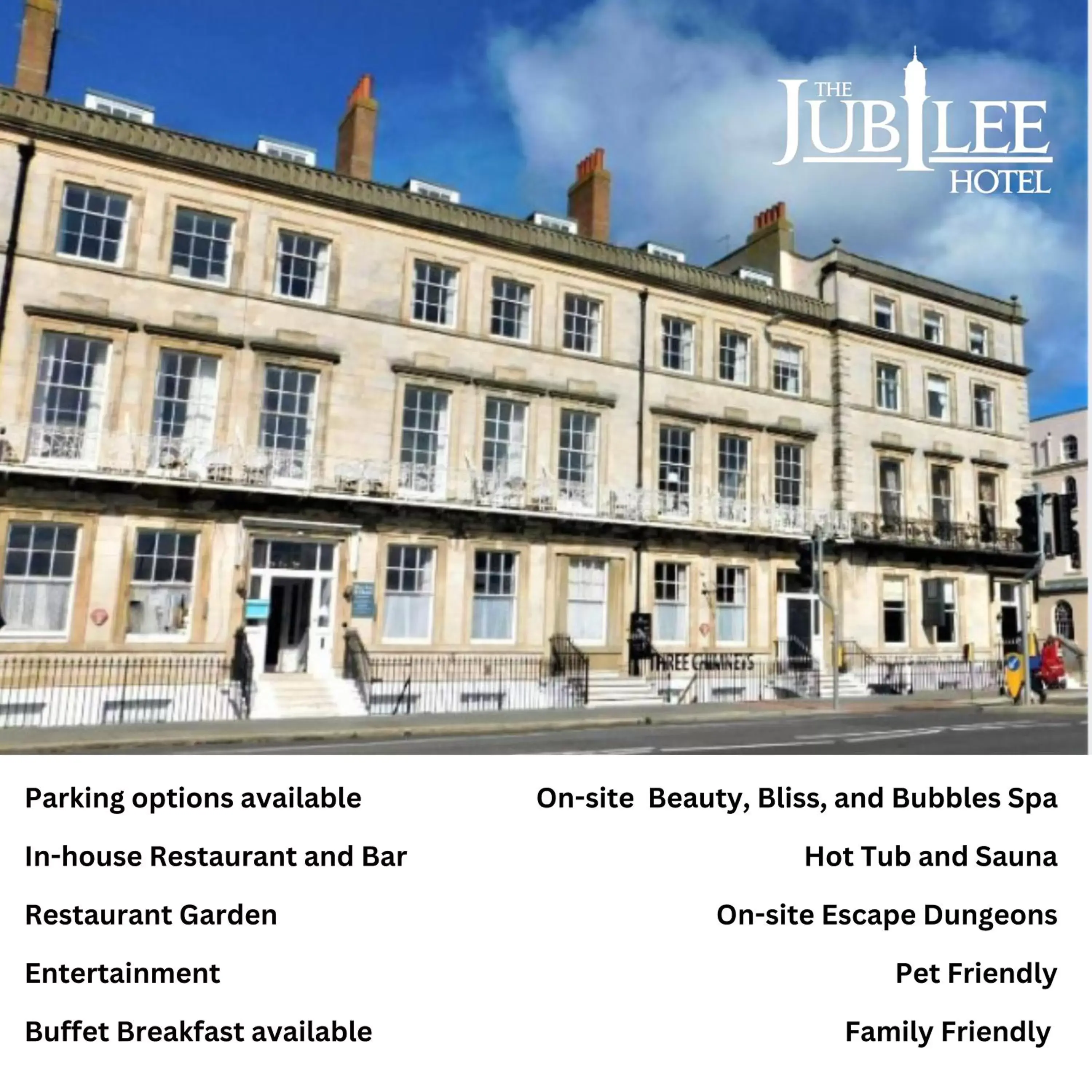 Property Building in The Jubilee Hotel - with Spa and Restaurant and Entertainment