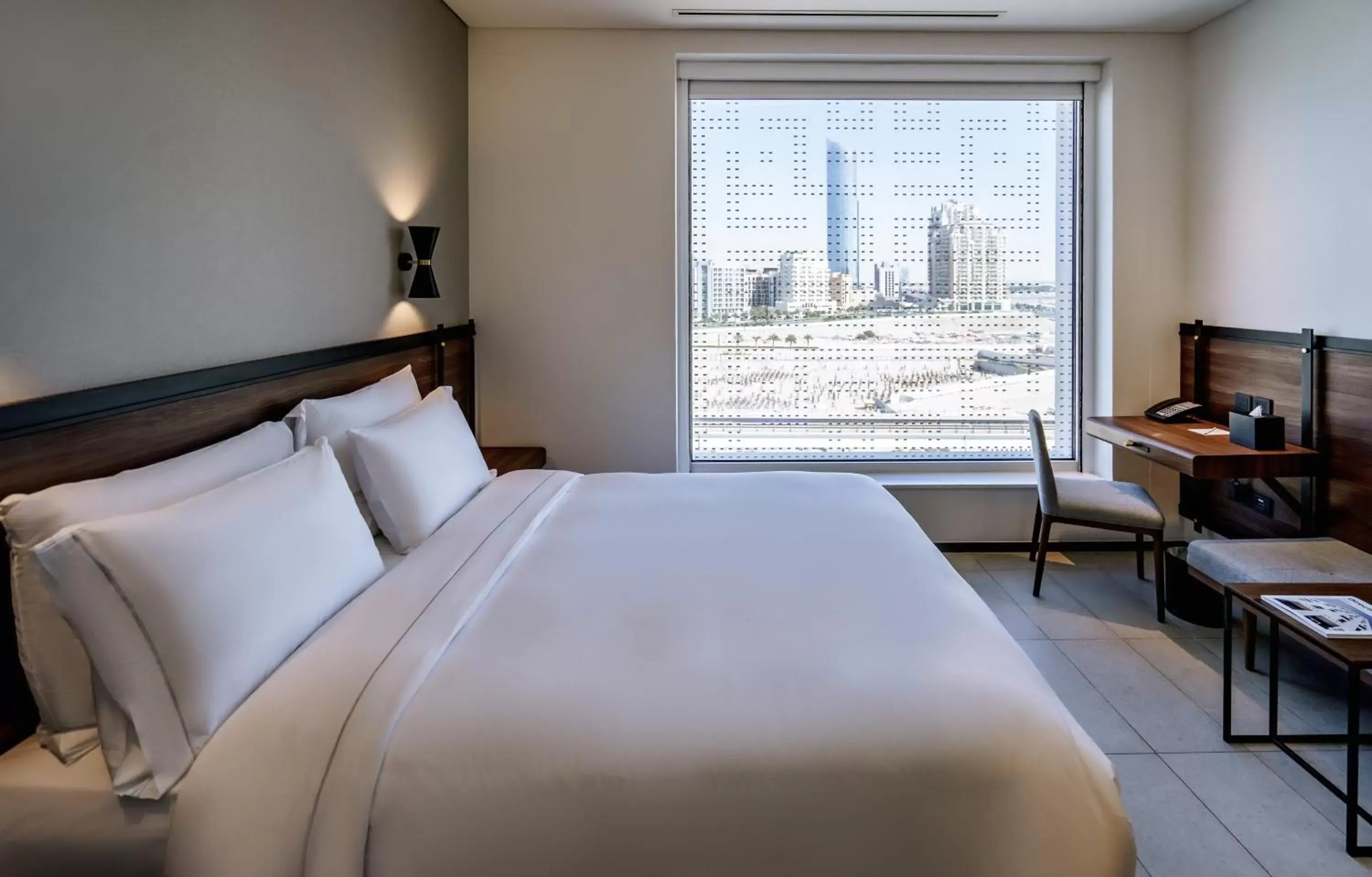 Nearby landmark, Bed in FORM Hotel Dubai, a Member of Design Hotels